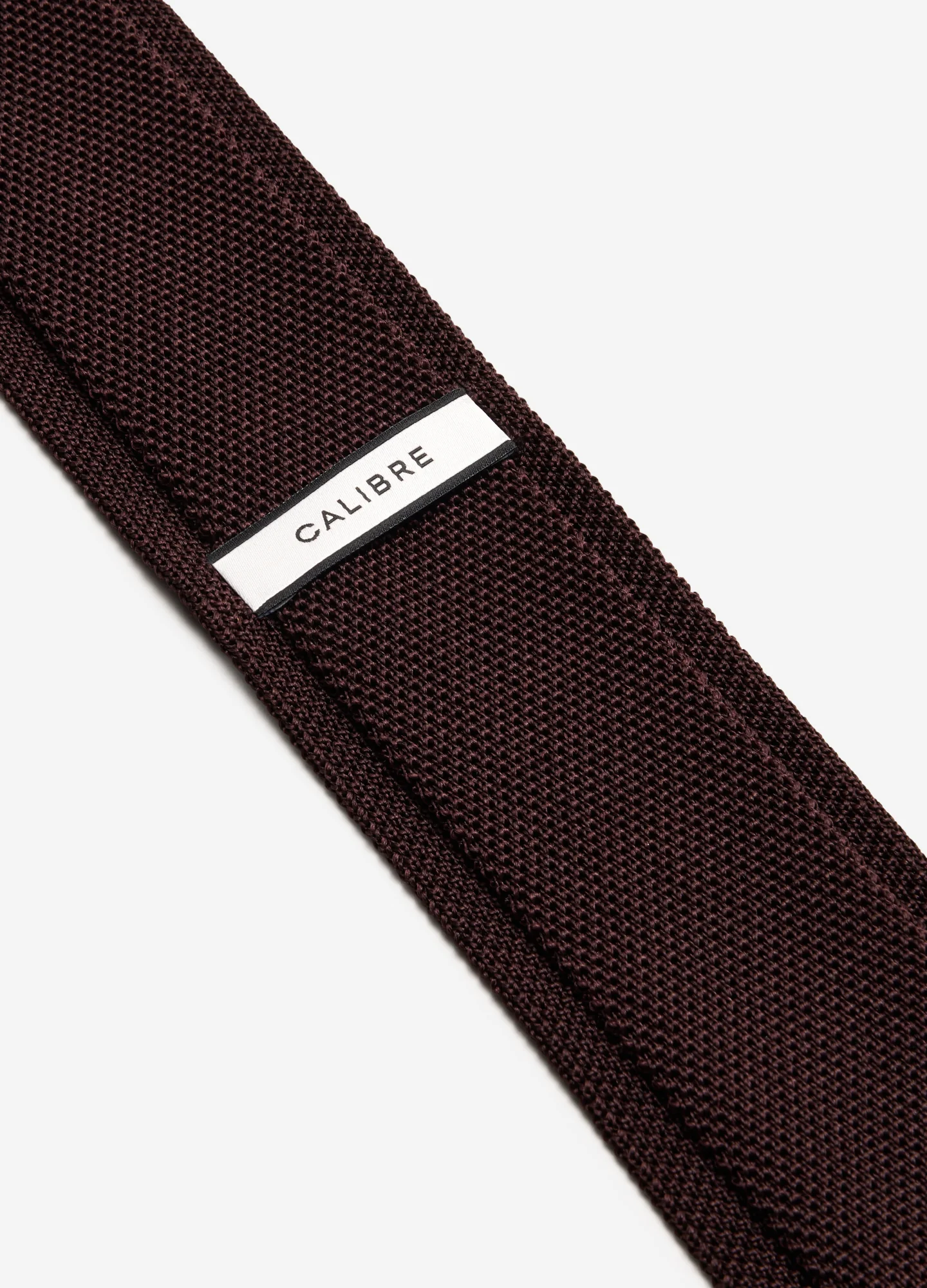 Silk Knitted Tie Chocolate - Image 2