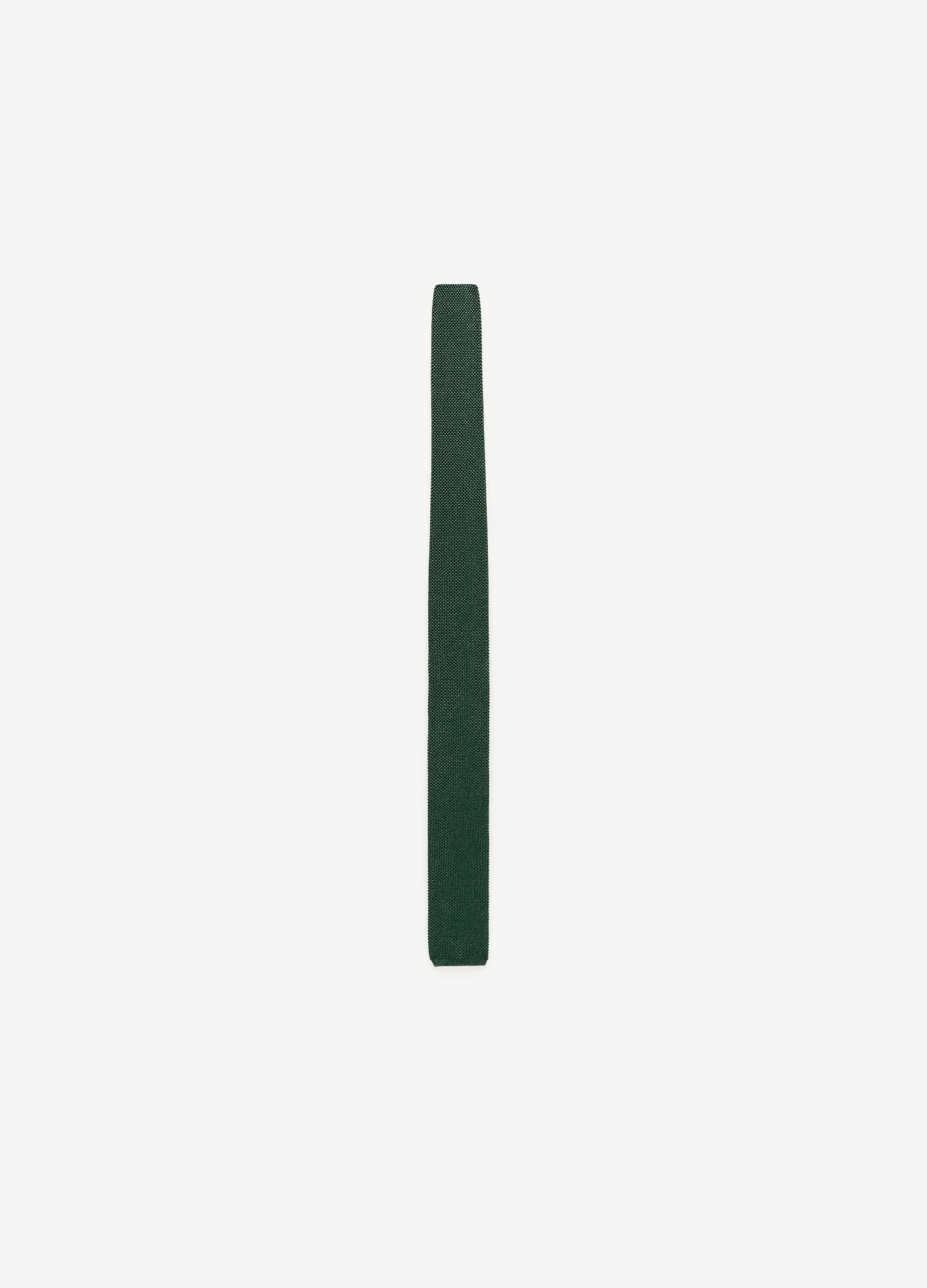 Silk Knitted Tie Green