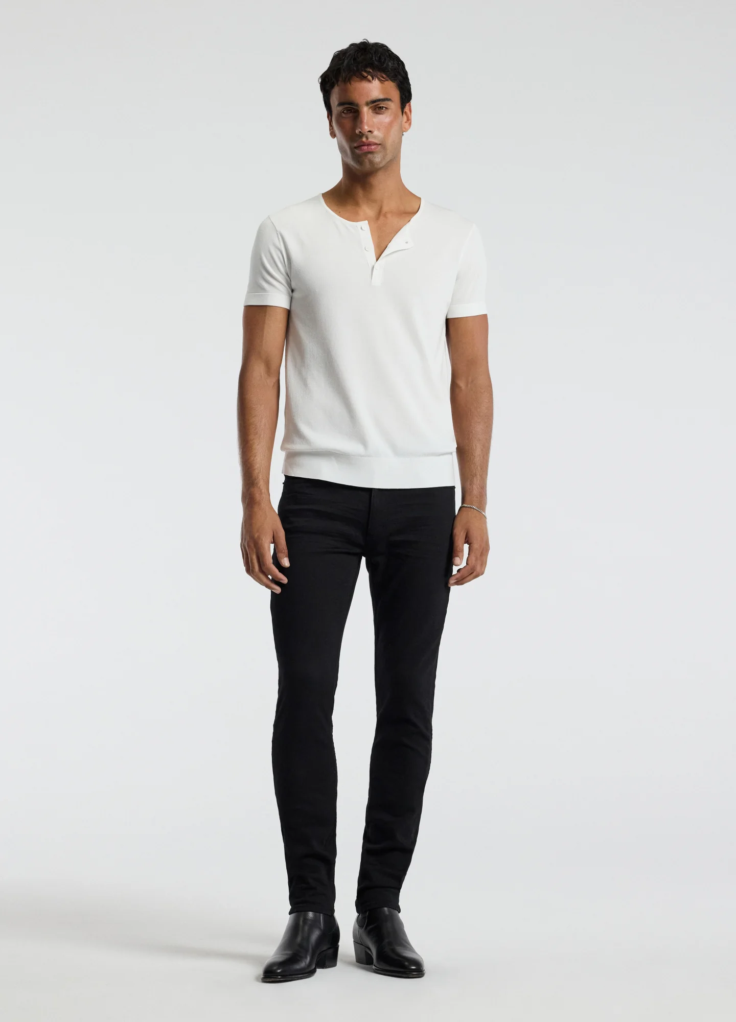 Skinny Fit Denim Jeans Black - Image 3