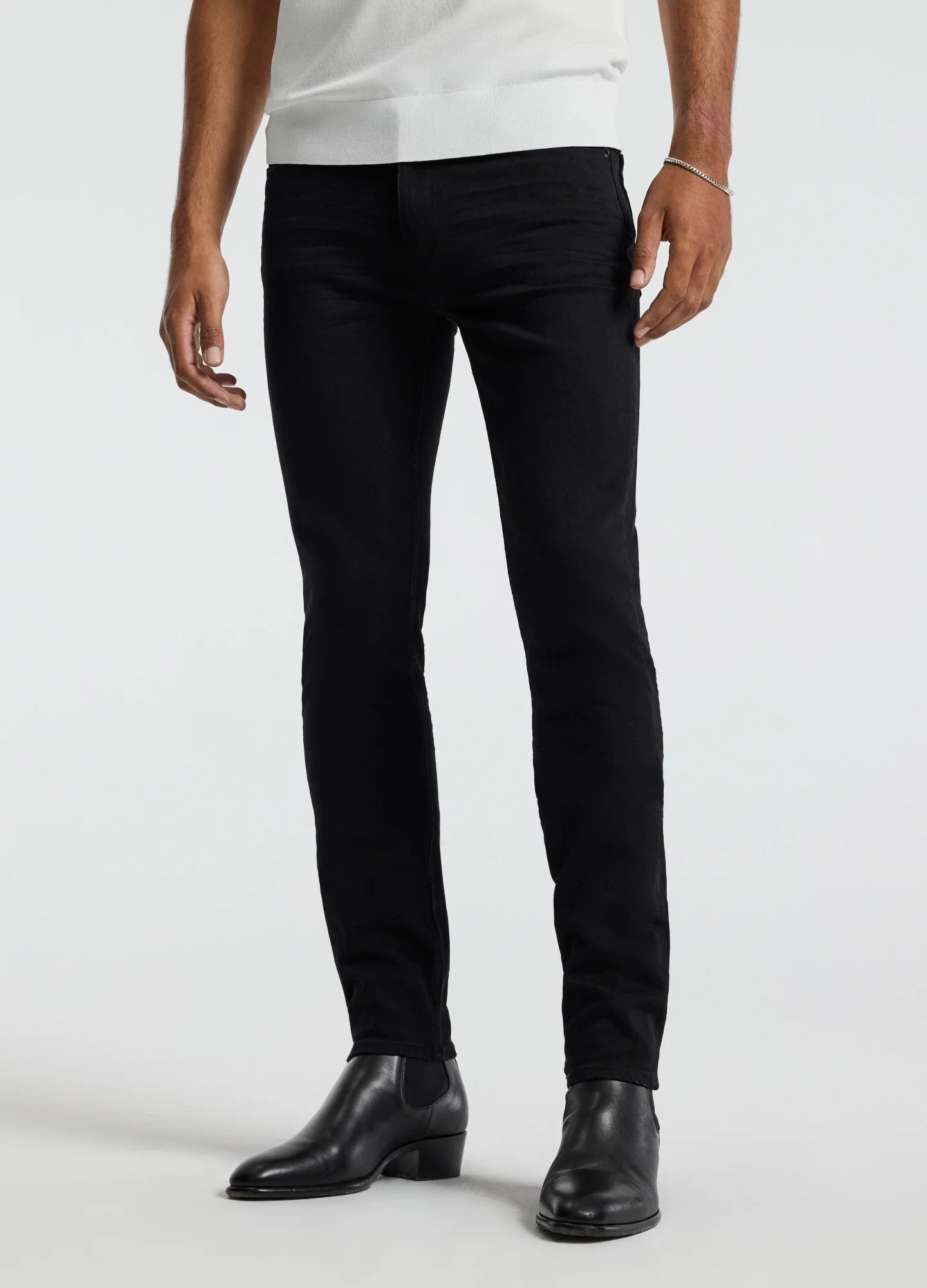 Skinny Fit Denim Jeans Black - Image 4