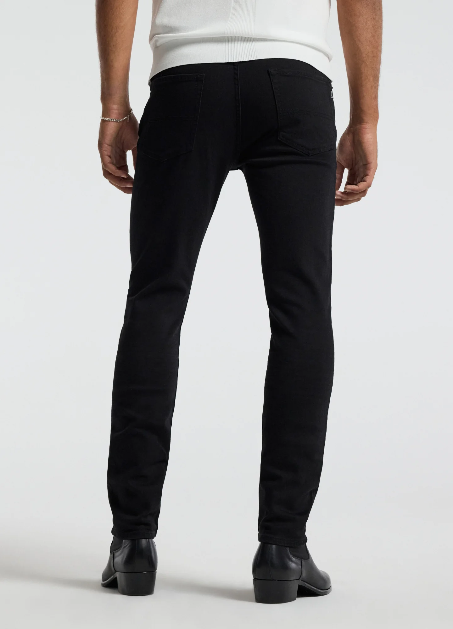 Skinny Fit Denim Jeans Black - Image 6