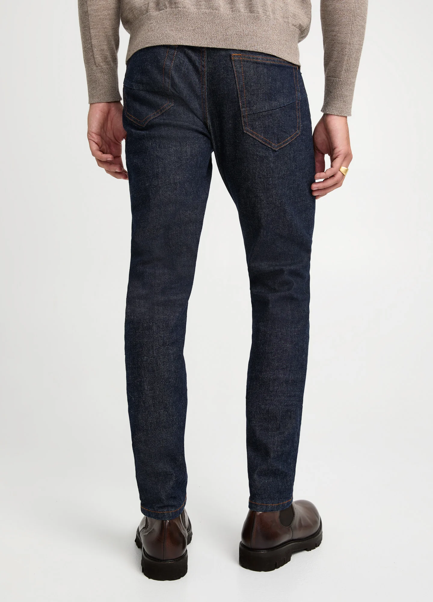 Skinny Fit Organic Denim Jeans Indigo - Image 4