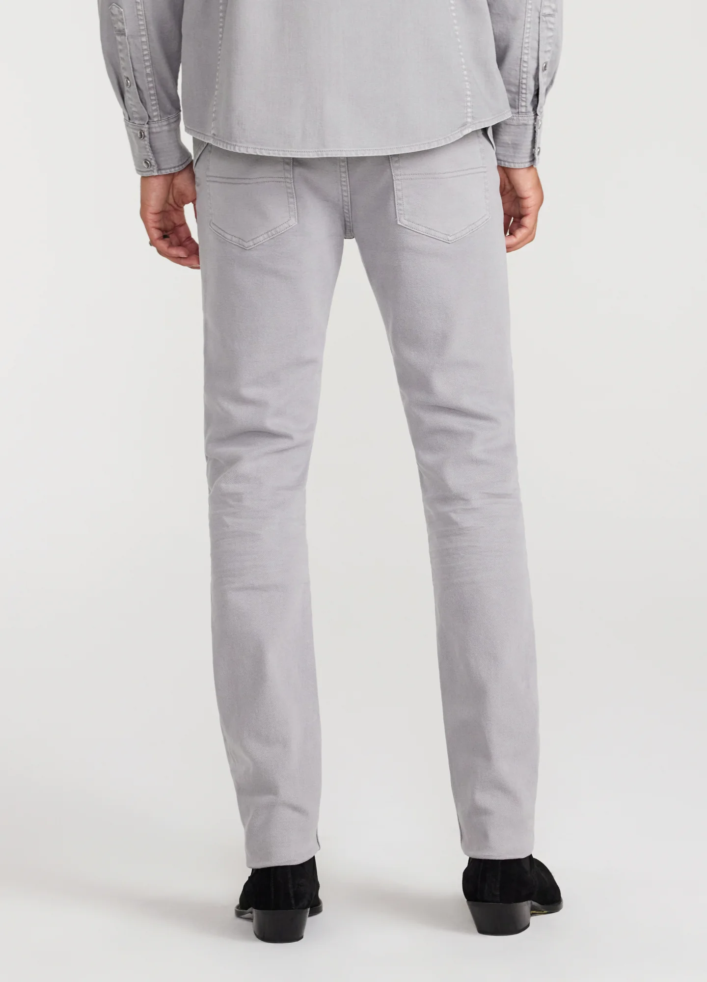 Skinny Fit Overdyed Jeans Ash - Image 5