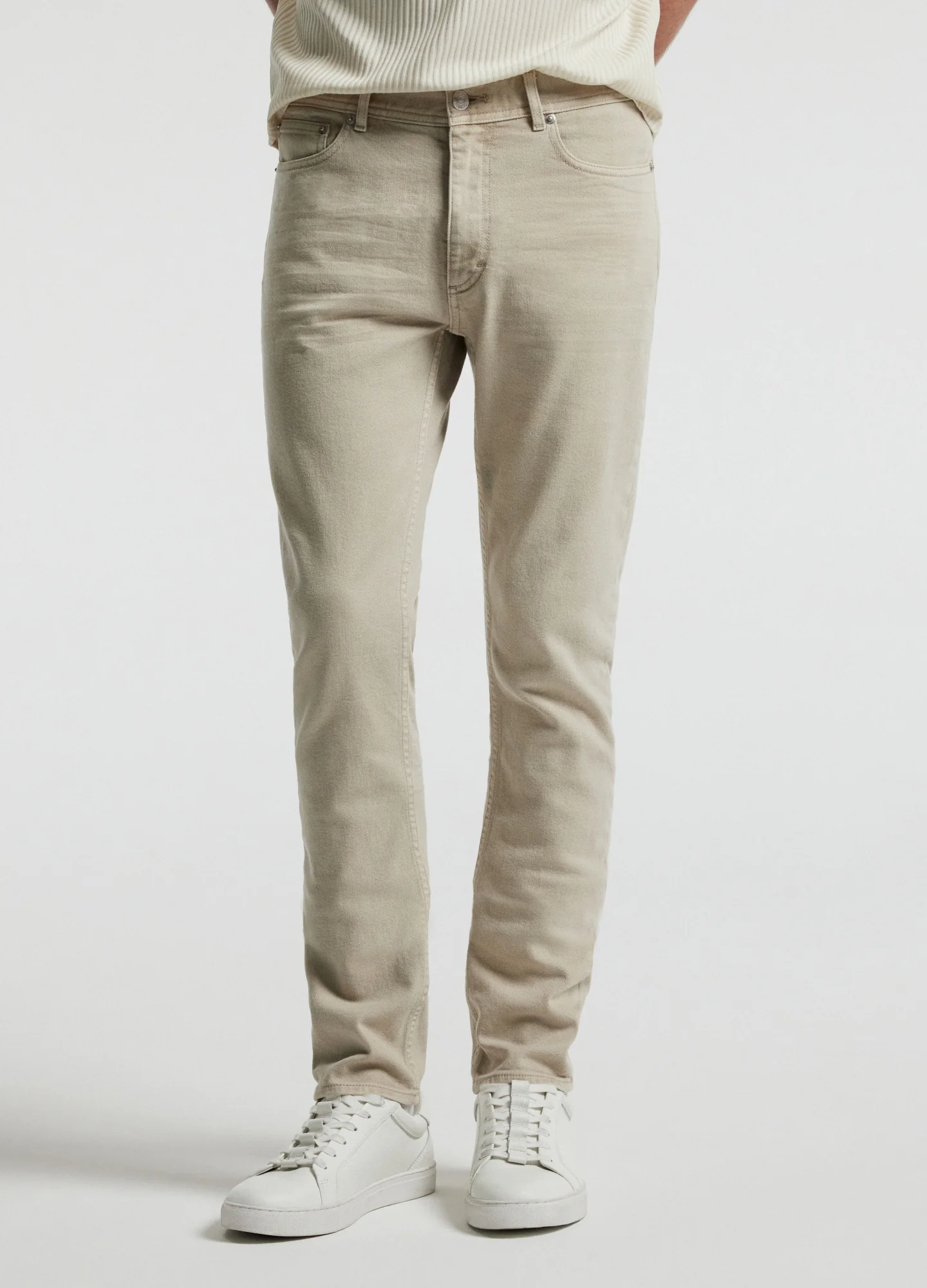 Skinny Fit Overdyed Jeans Stone - Image 3