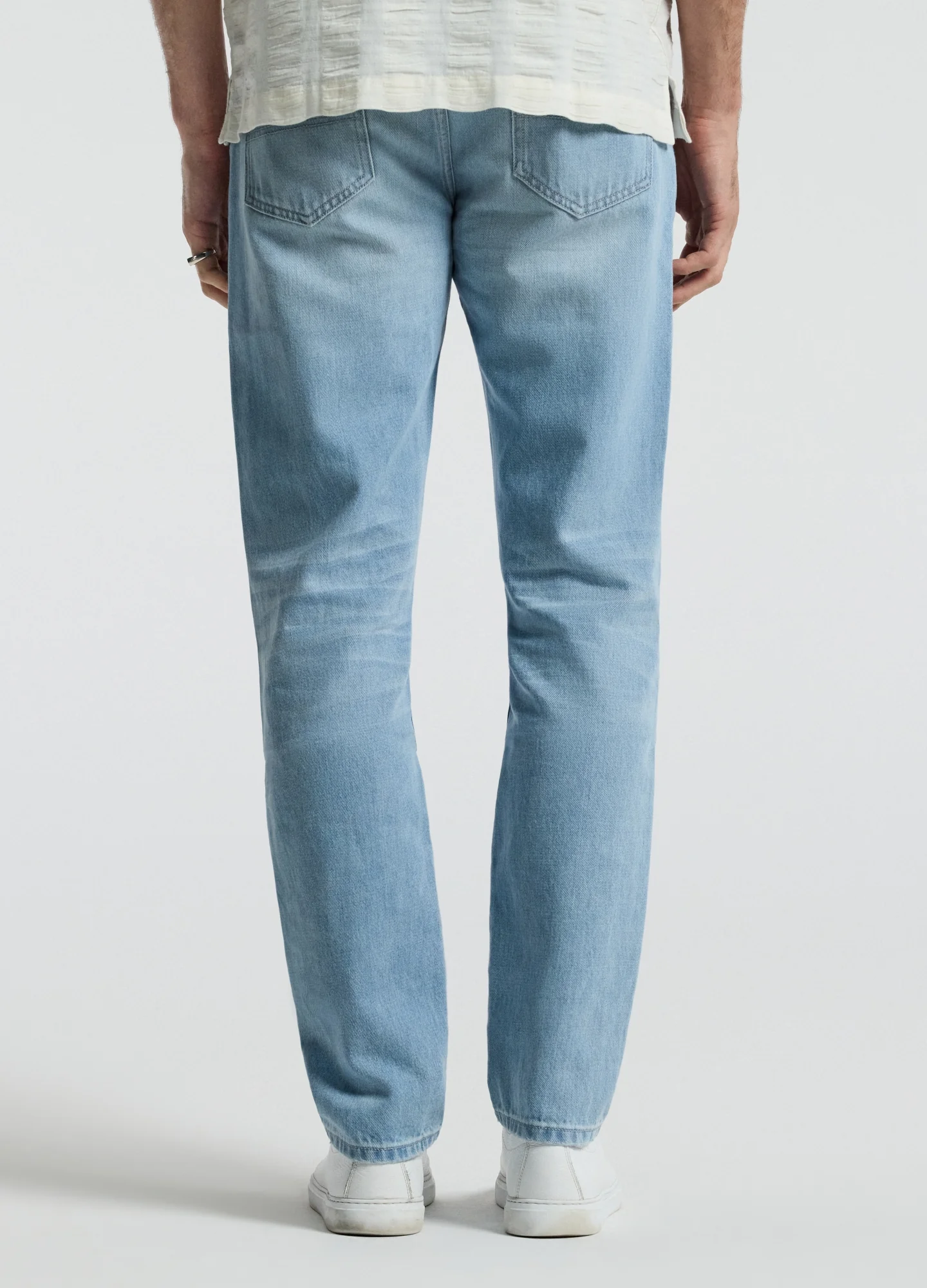 Slim Bleached Jeans Blue - Image 4