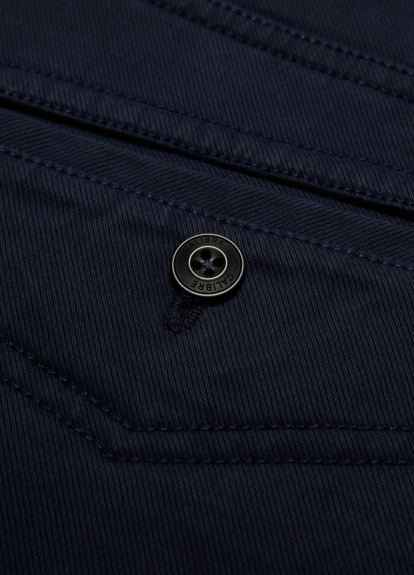 Slim Cotton Lyocell Chino Pants Navy - Image 6