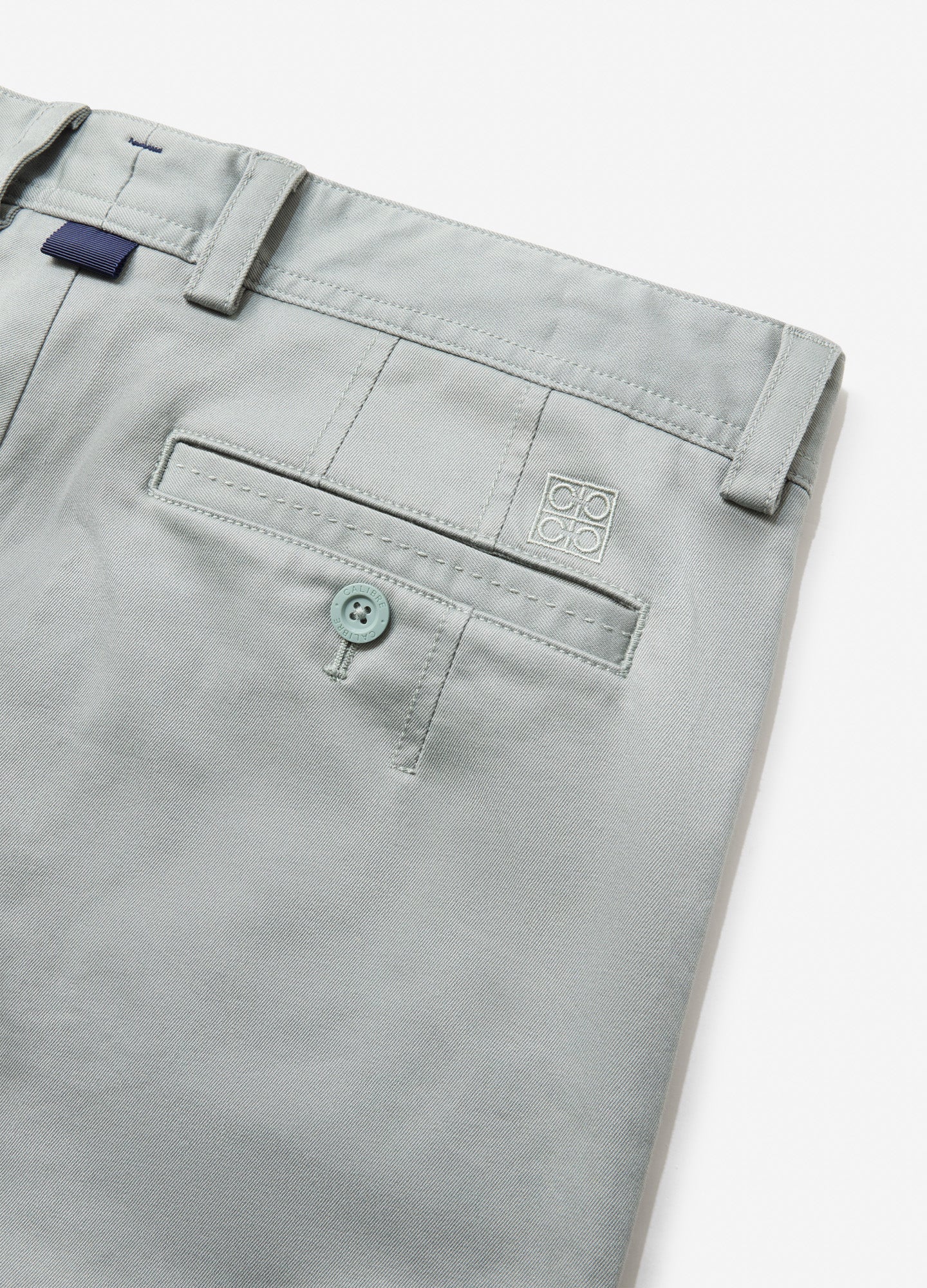 Slim Fit Cotton Stretch Chinos Sage - Image 7
