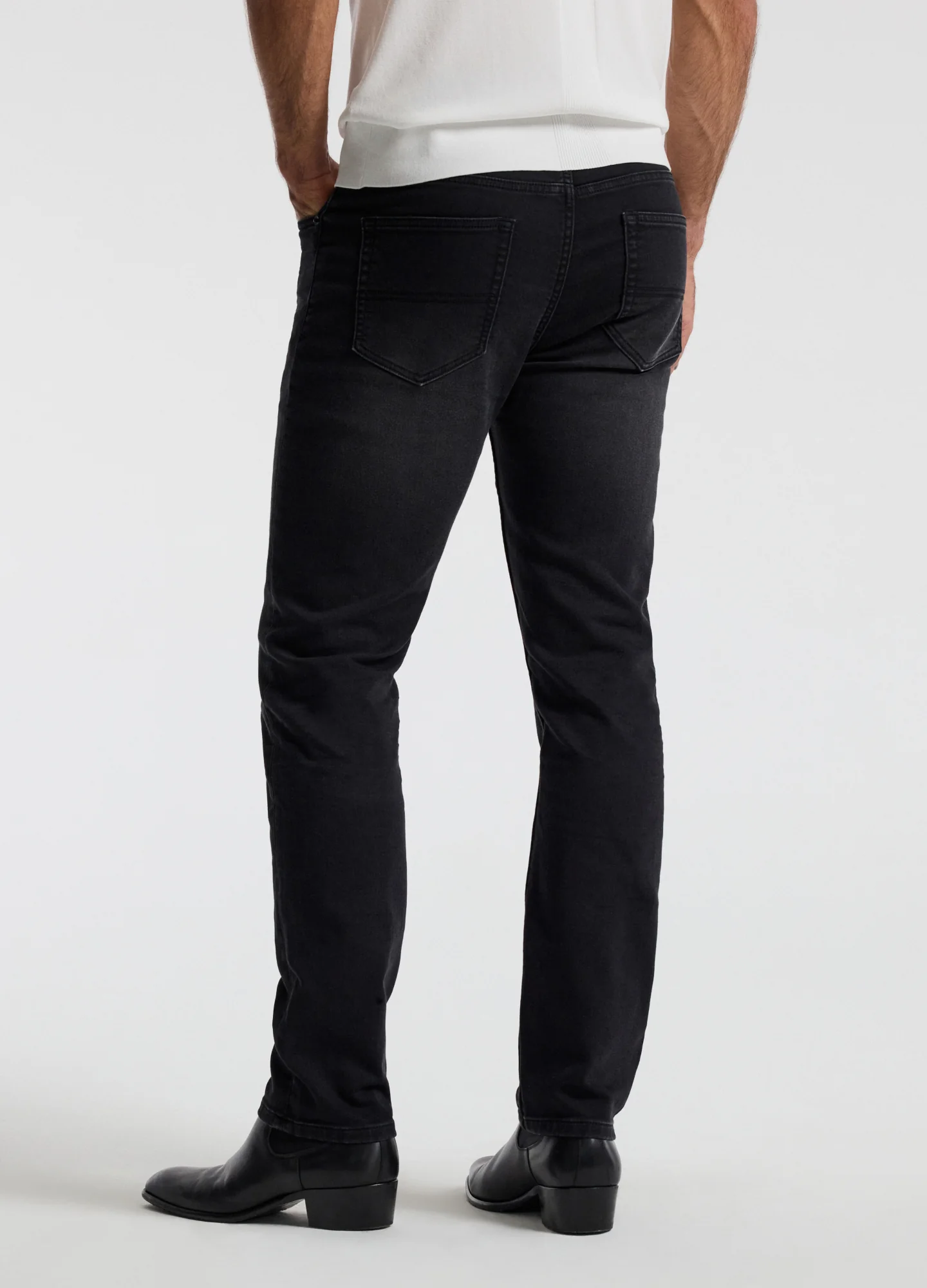 Slim Fit Dobby Denim Jeans Black Carbon - Image 5
