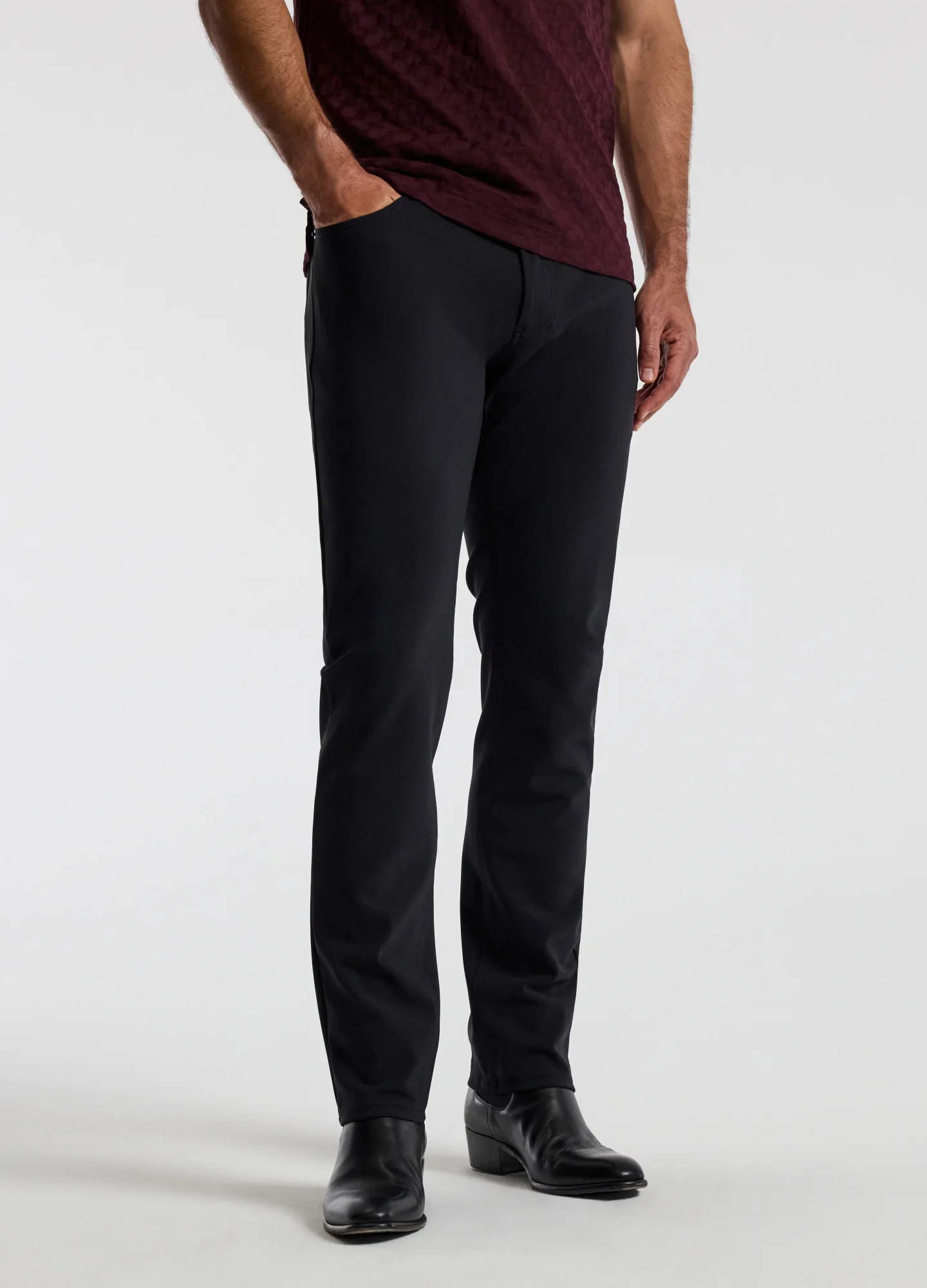 Slim Fit Performance Technical Jeans Black - Image 3