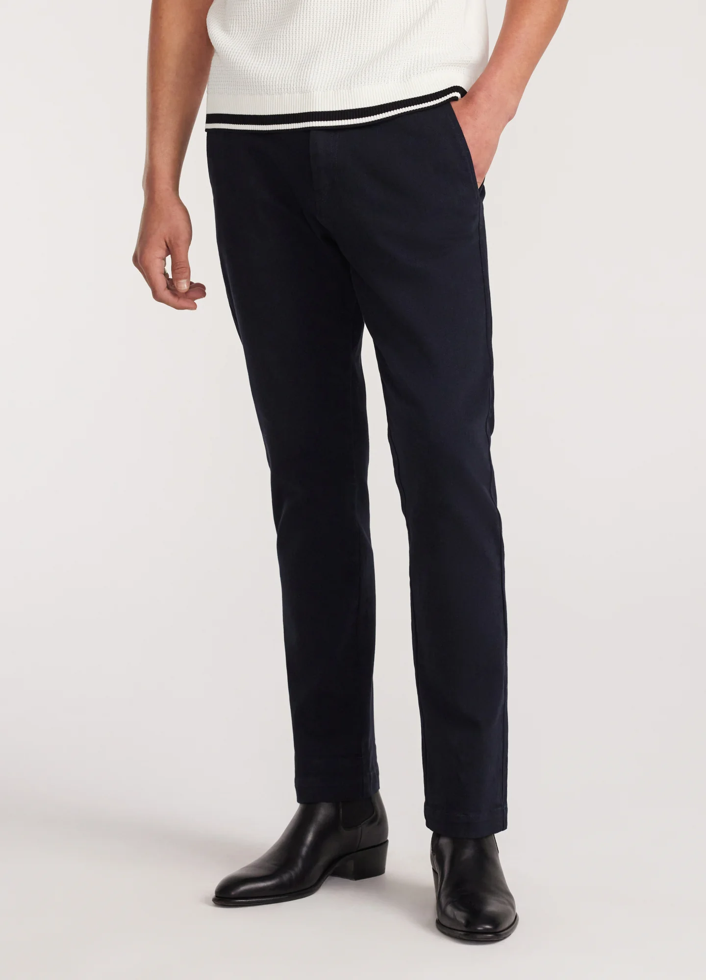 Slim Tapered Denim Pants Navy - Image 3