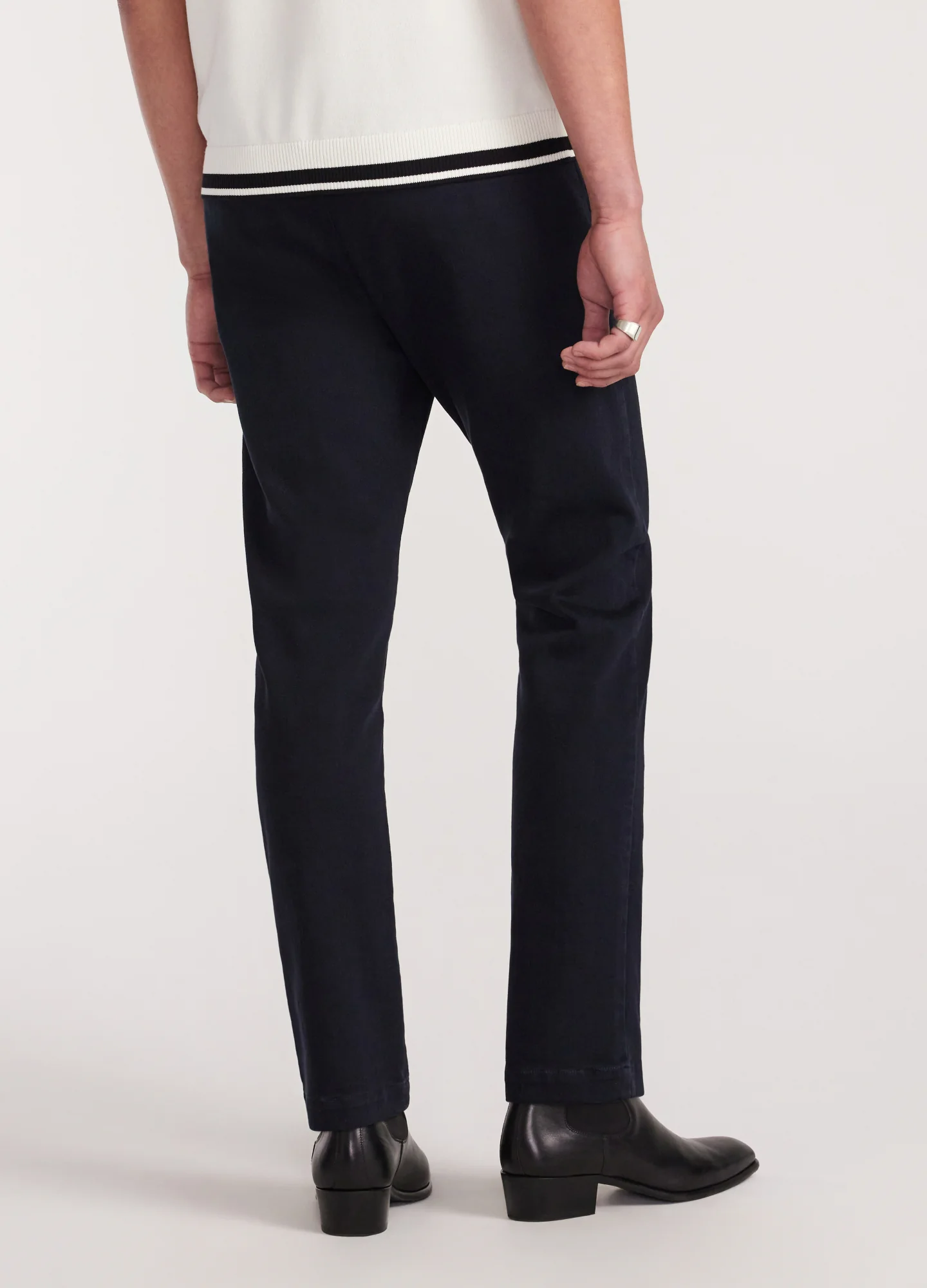 Slim Tapered Denim Pants Navy - Image 5