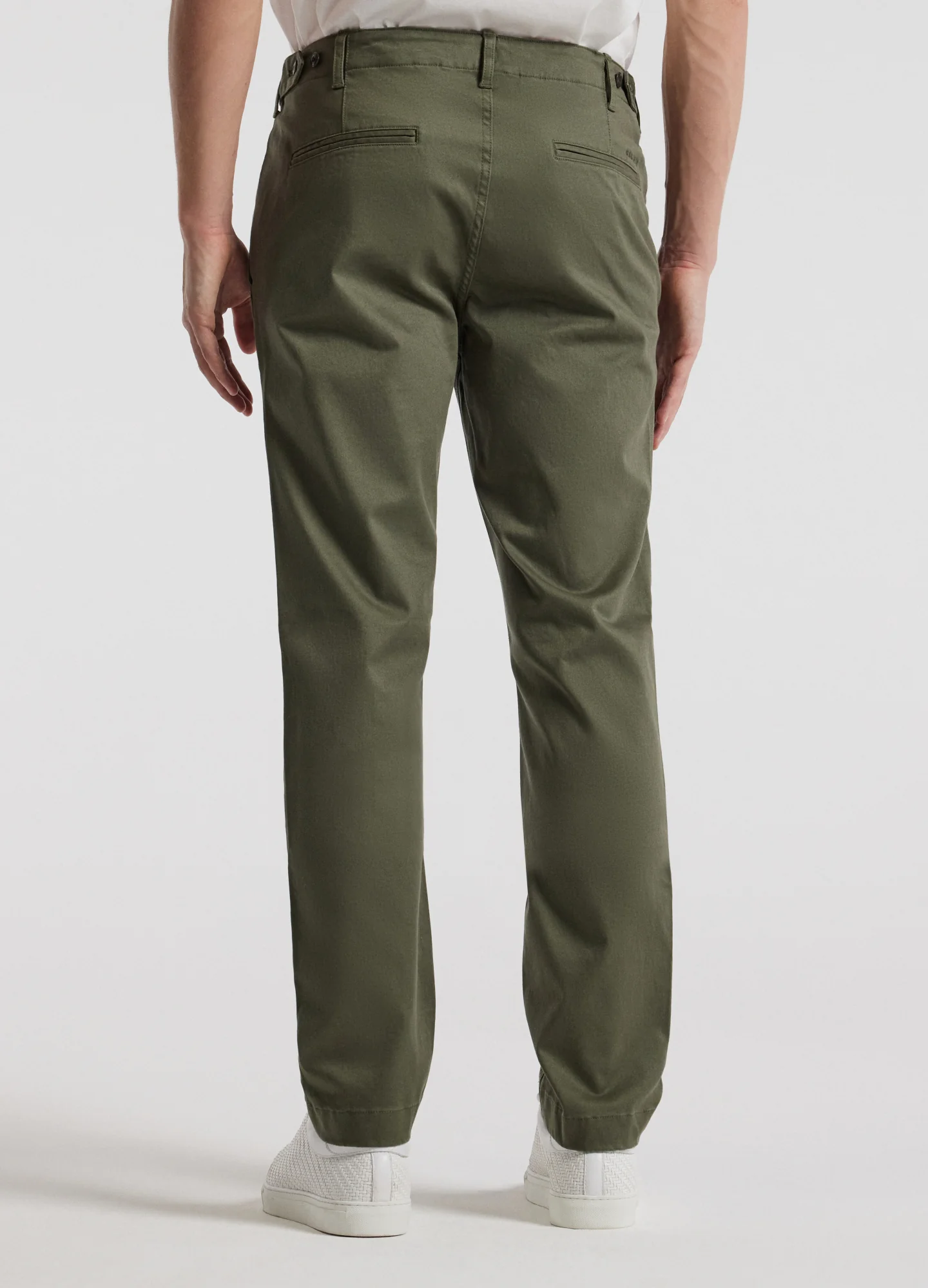 Slim Washed Chinos Khaki - Image 5
