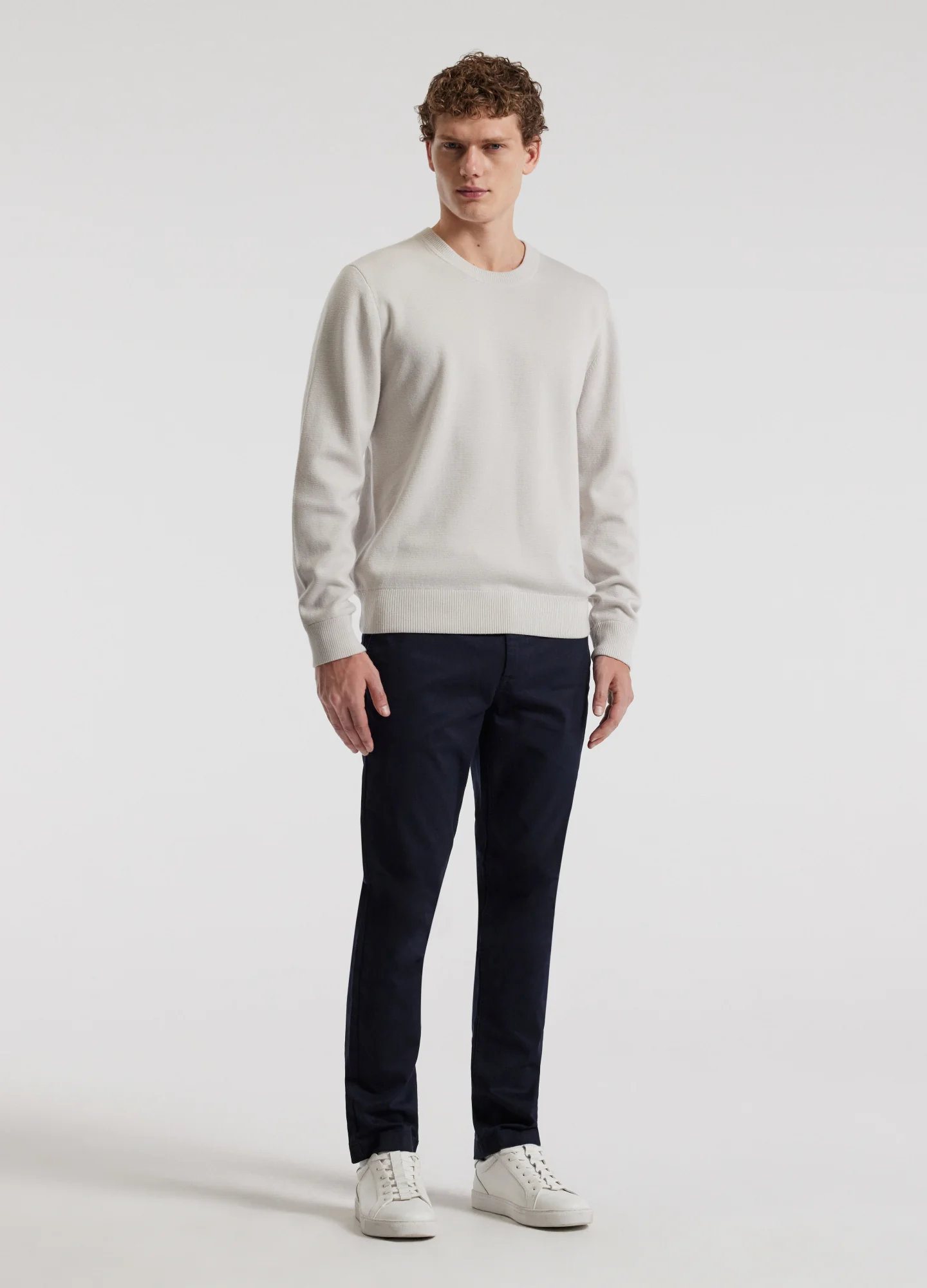 Slim Washed Chinos Navy - Image 2