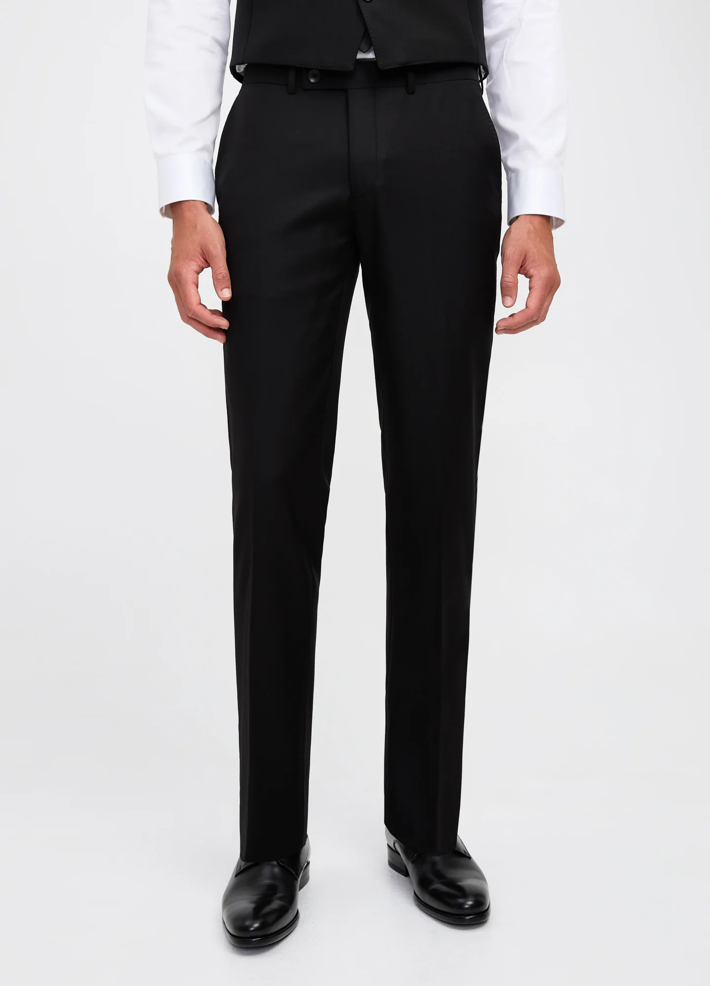 Slim Wool Twill Pant Black - Image 3