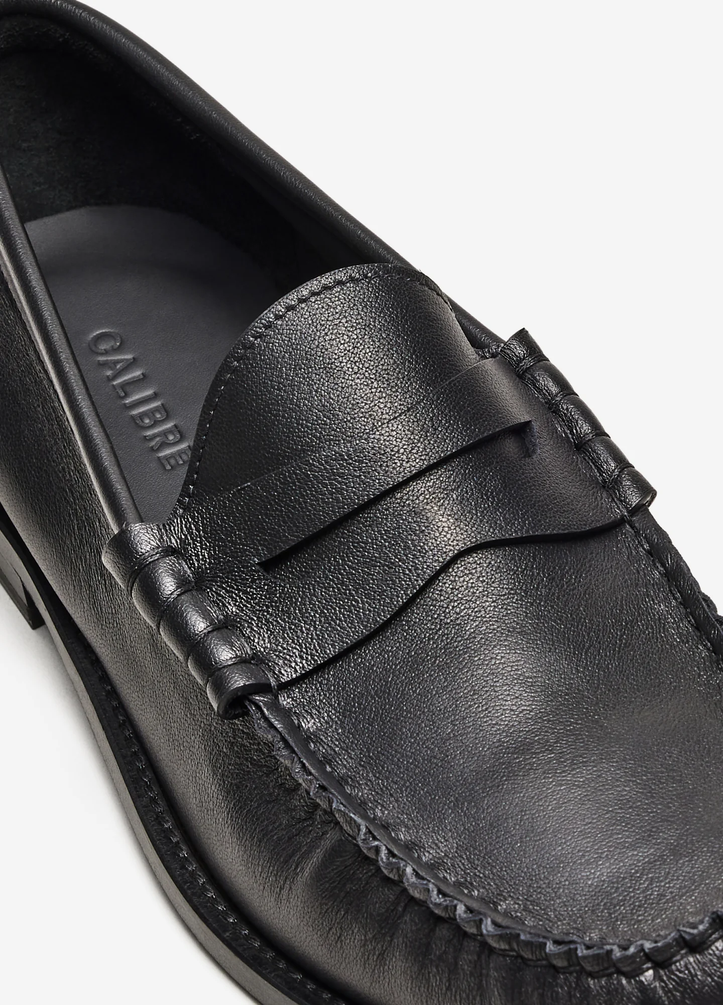 Soft Leather Penny Loafer Black - Image 4