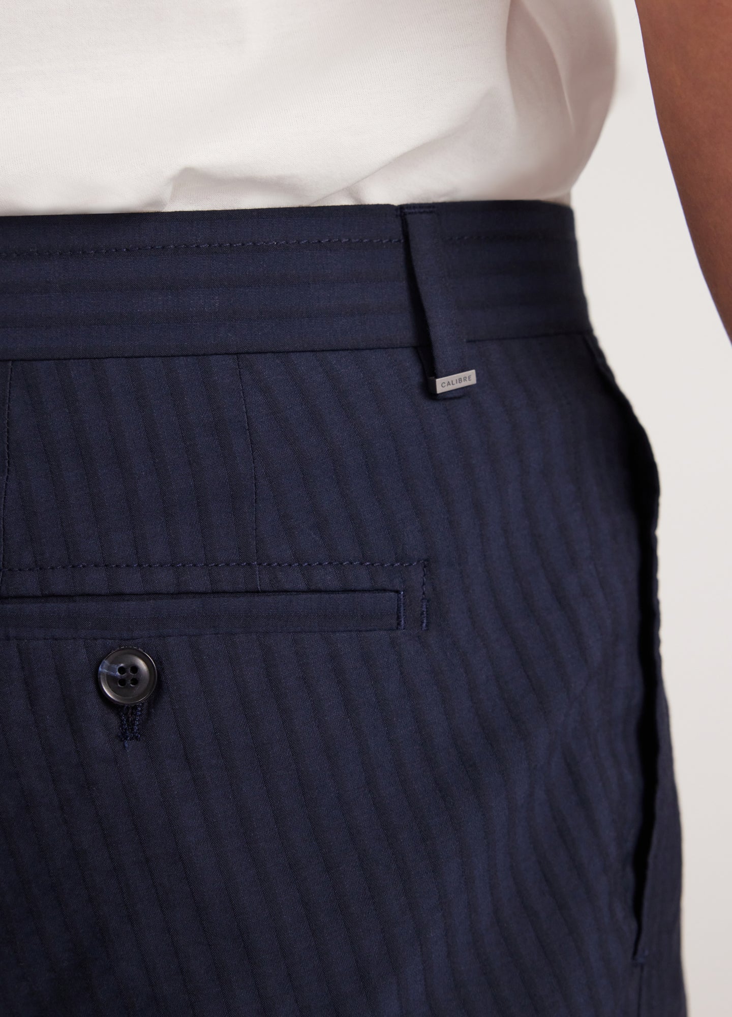 Soft Seersucker Shorts Navy - Image 4