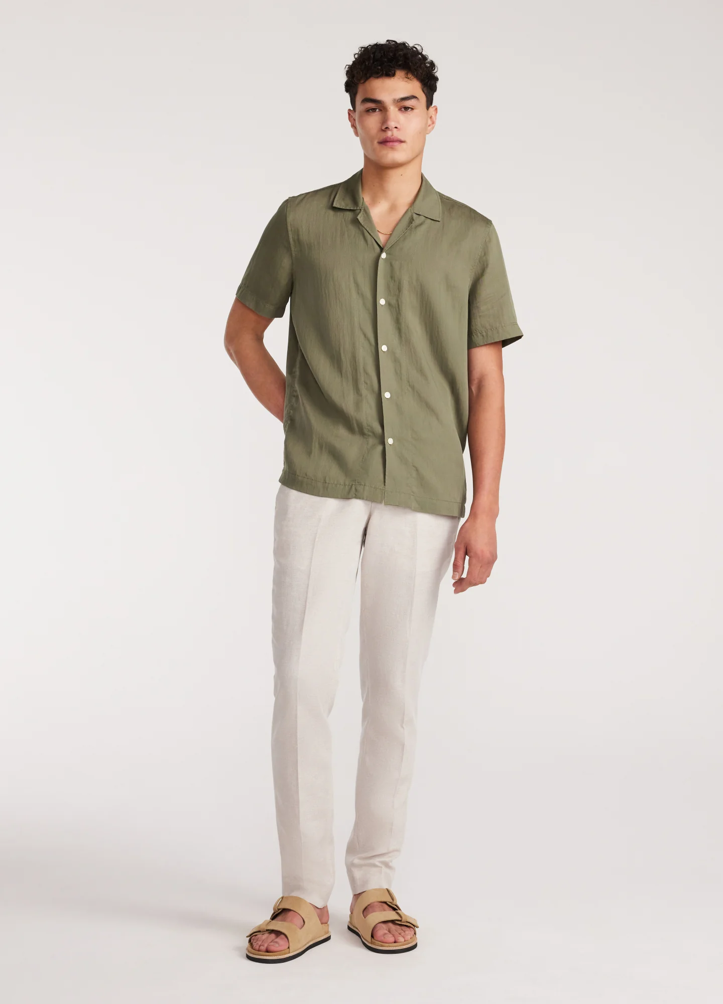 Soft Twill Shirt Sage - Image 2