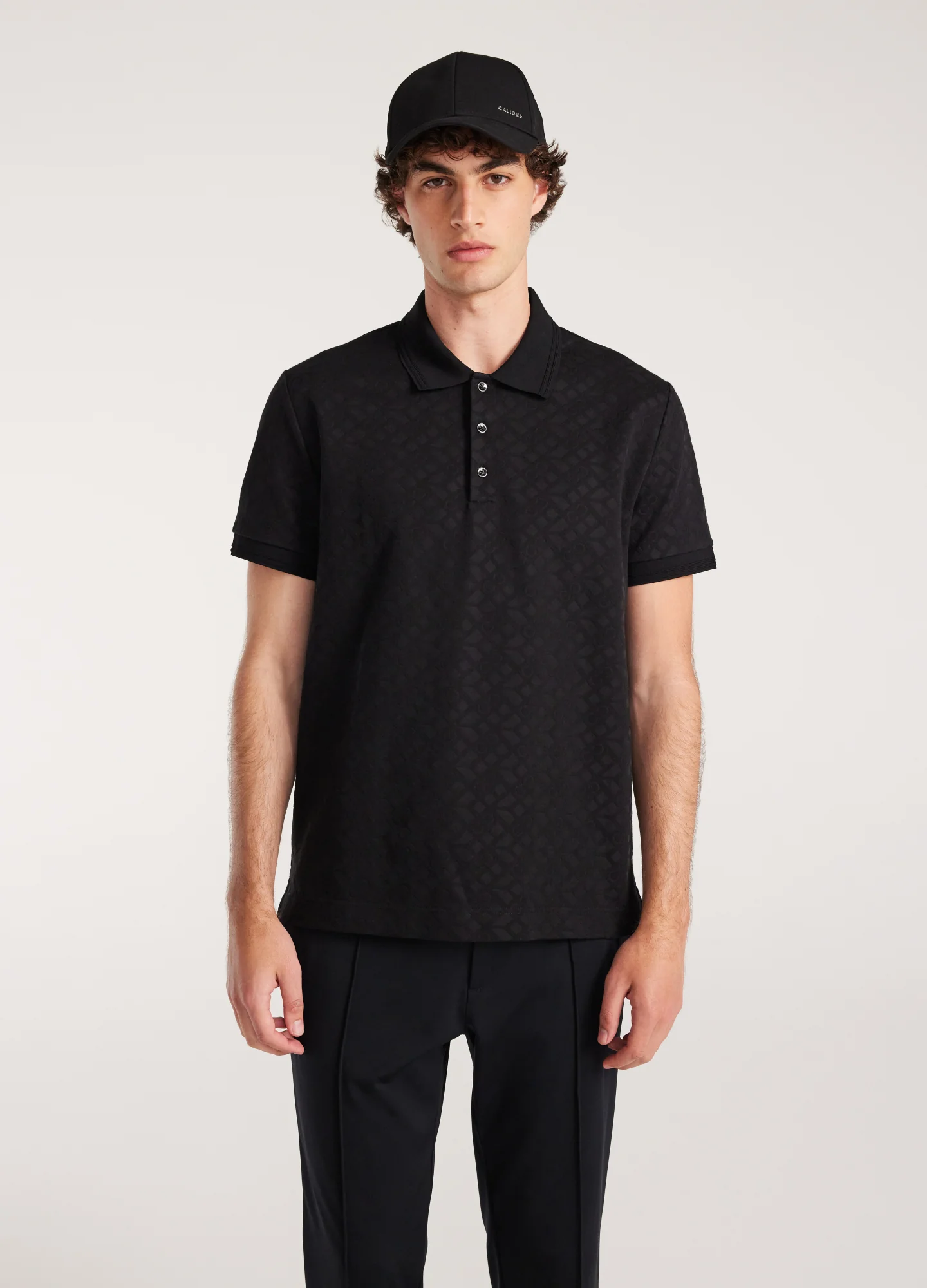 Solid Monogram Polo Black - Image 3