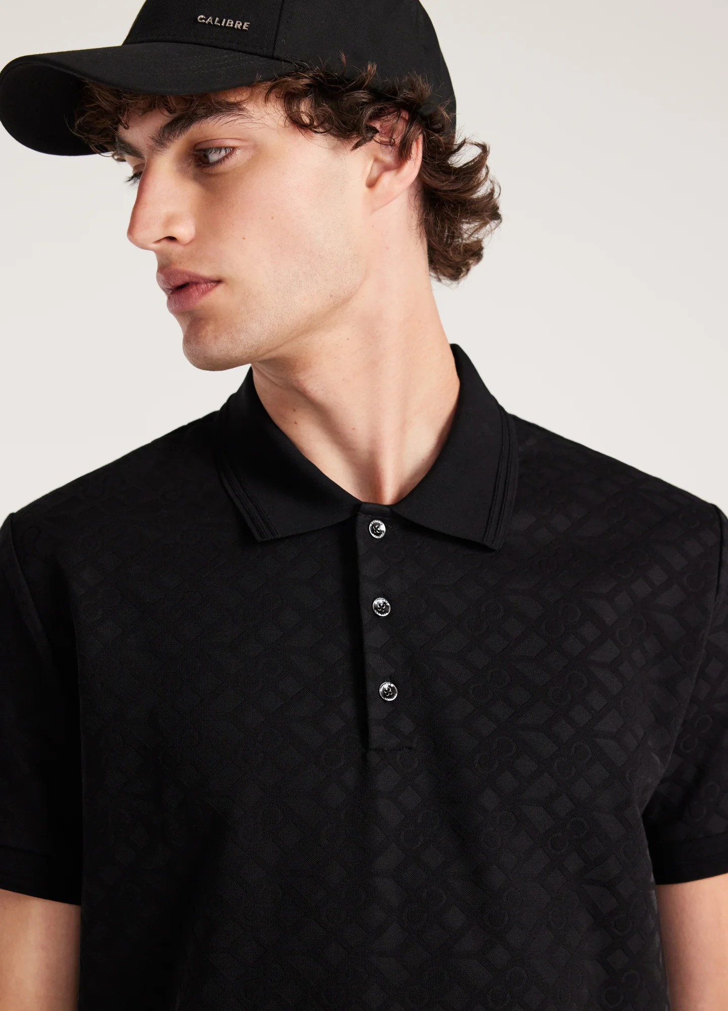 Solid Monogram Polo Black - Image 4