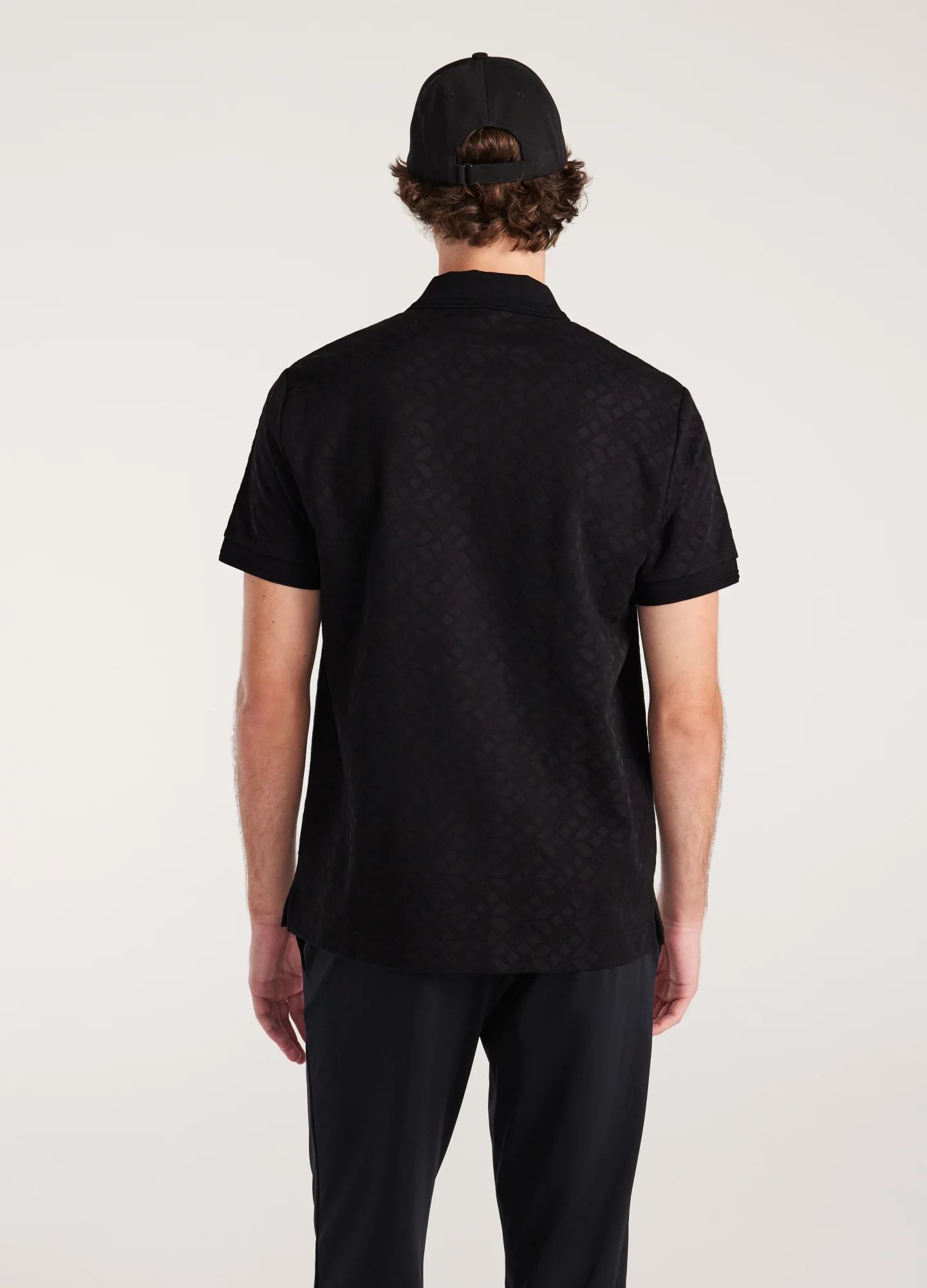 Solid Monogram Polo Black - Image 5