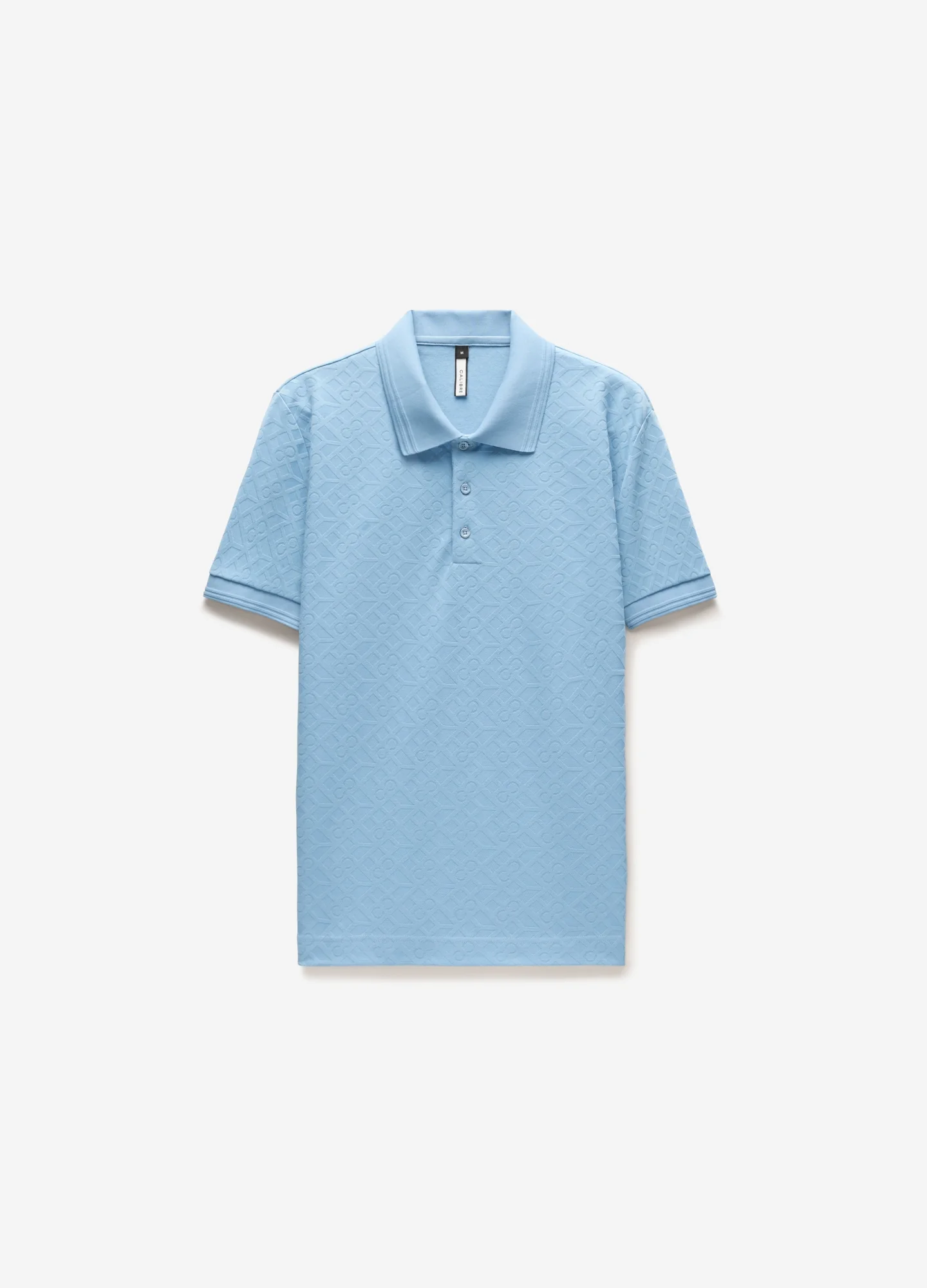 Solid Monogram Polo Pale Blue