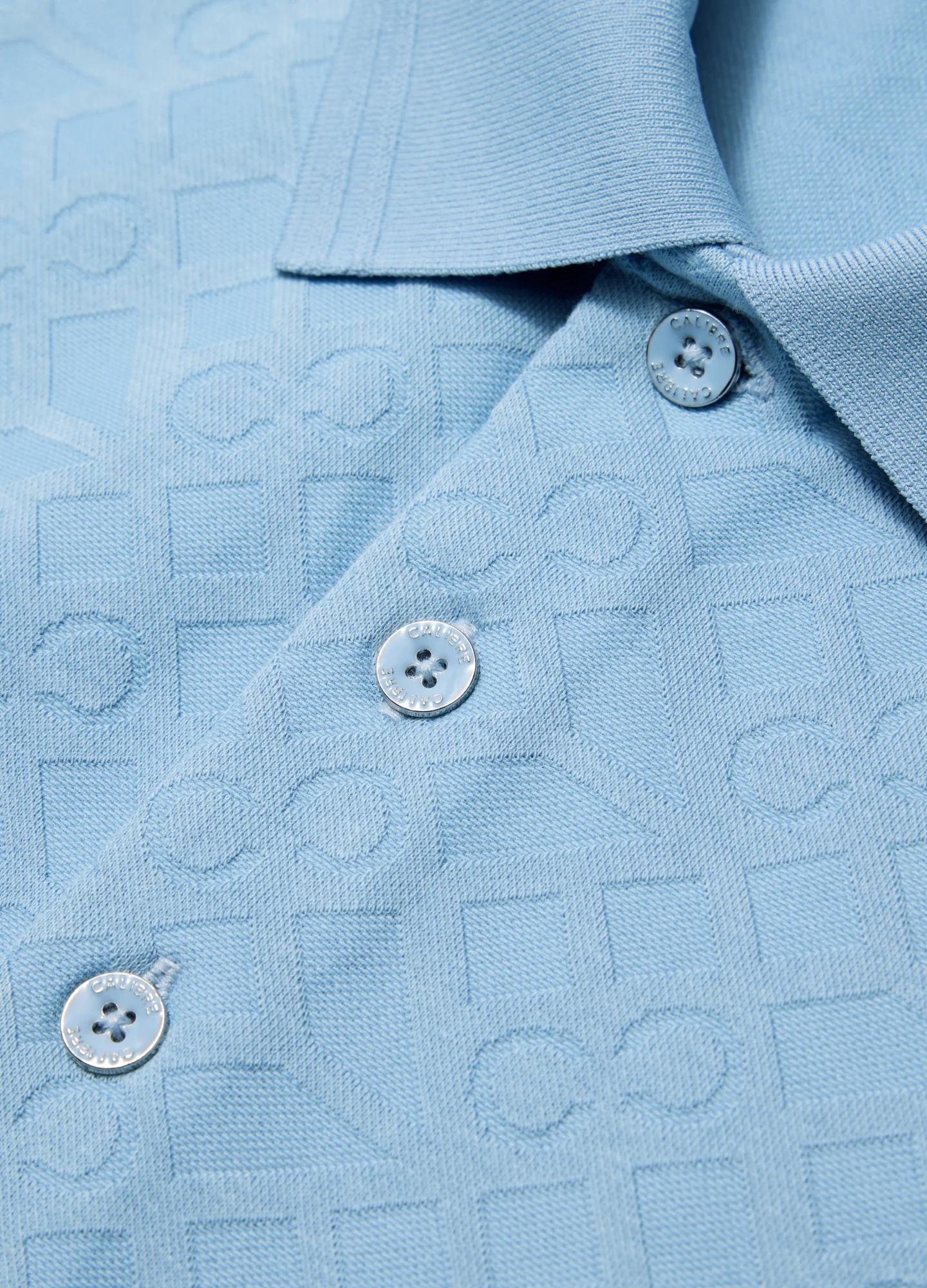 Solid Monogram Polo Pale Blue - Image 6