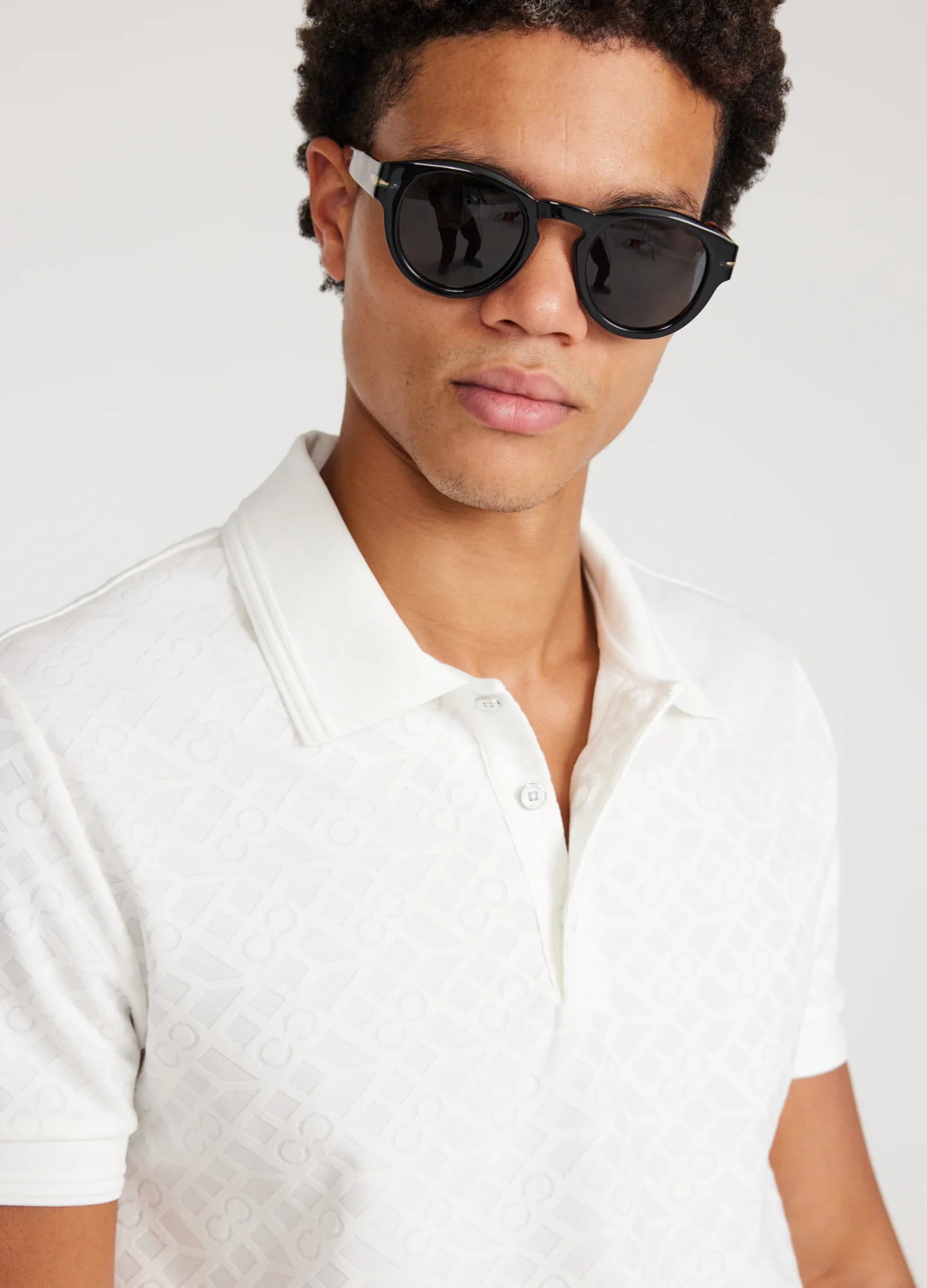 Solid Monogram Polo White - Image 4