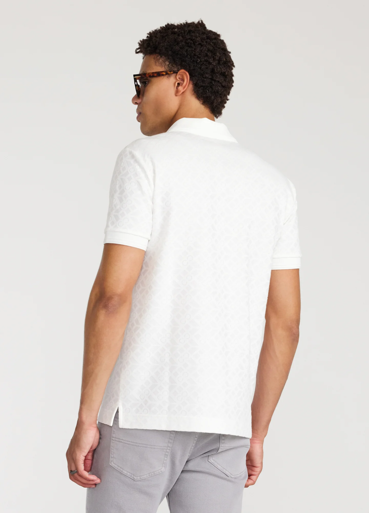 Solid Monogram Polo White - Image 5
