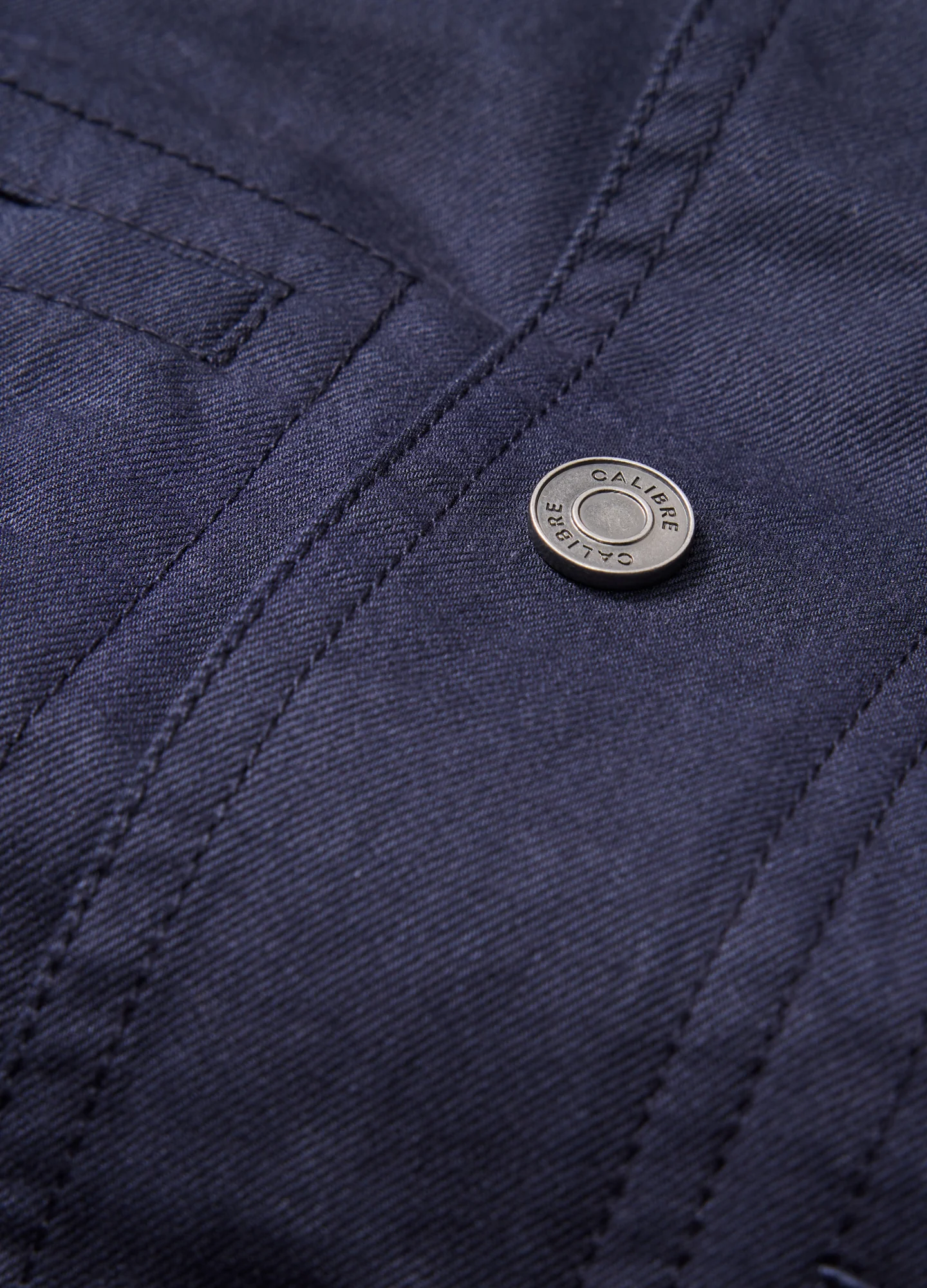Stand Collar Utility Jacket Navy - Image 6