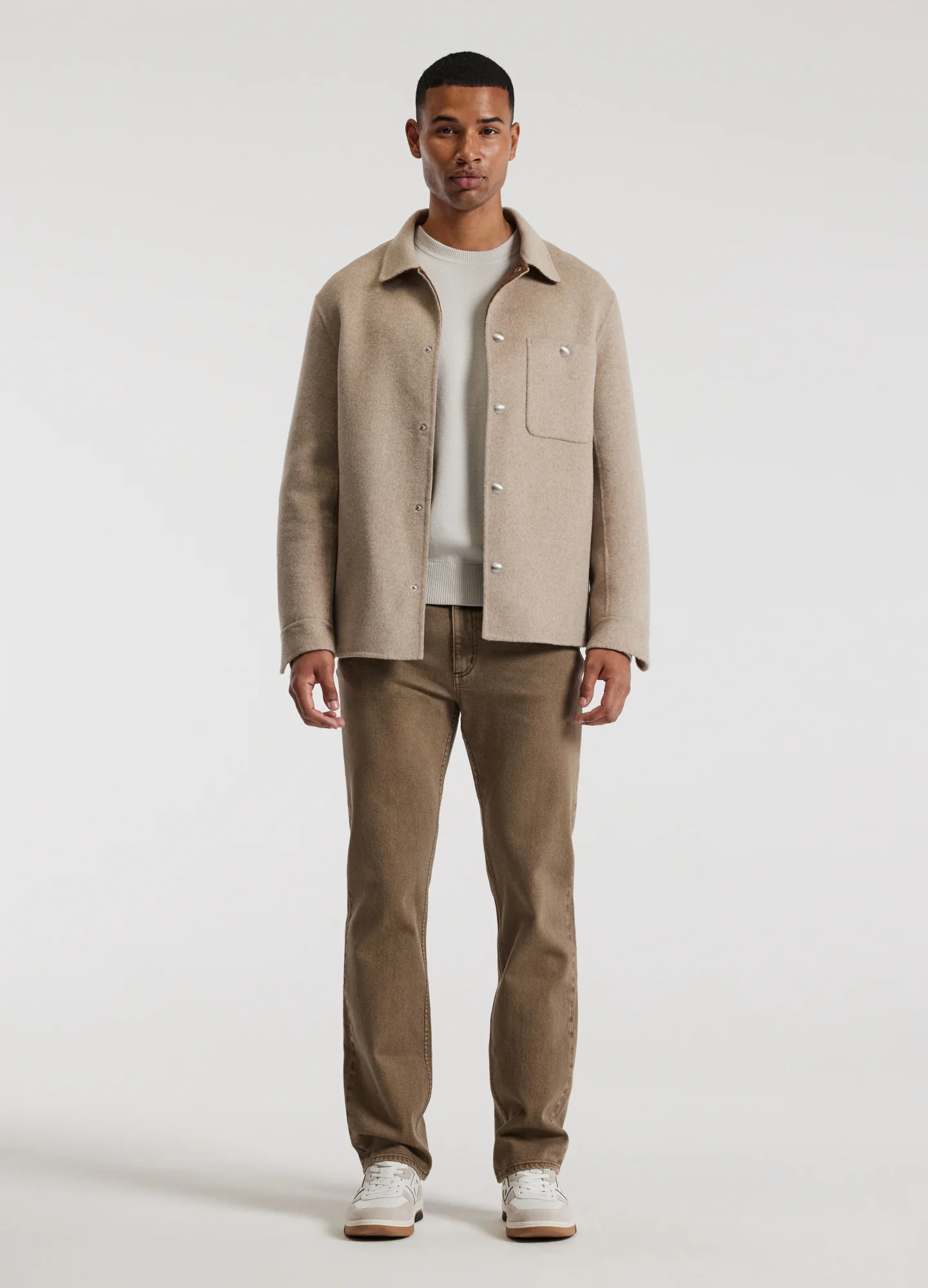 Straight Fit Tinted Jeans Sand - Image 6