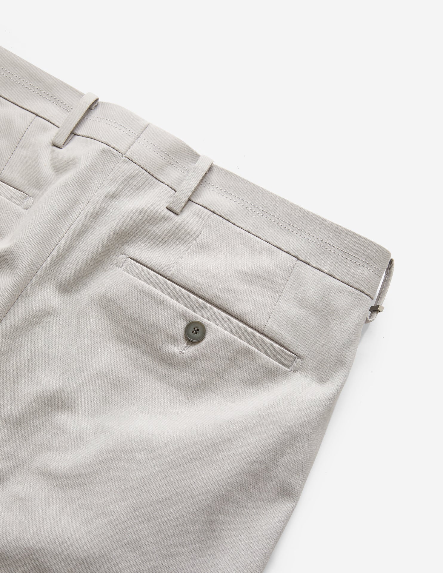 Stretch Cotton Cavalry Twill Pant Light Grey - Image 4