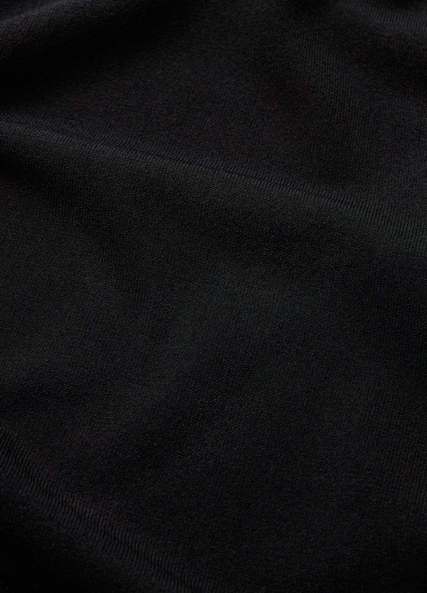 Stripe Cuff Open Neck Polo Black - Image 6