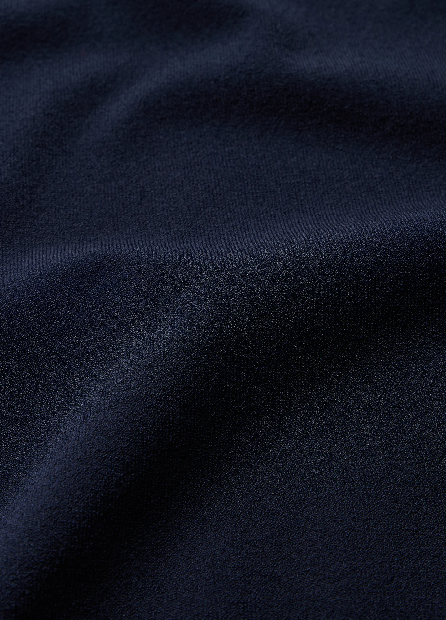 Stripe Open Neck Knit Polo Navy - Image 6