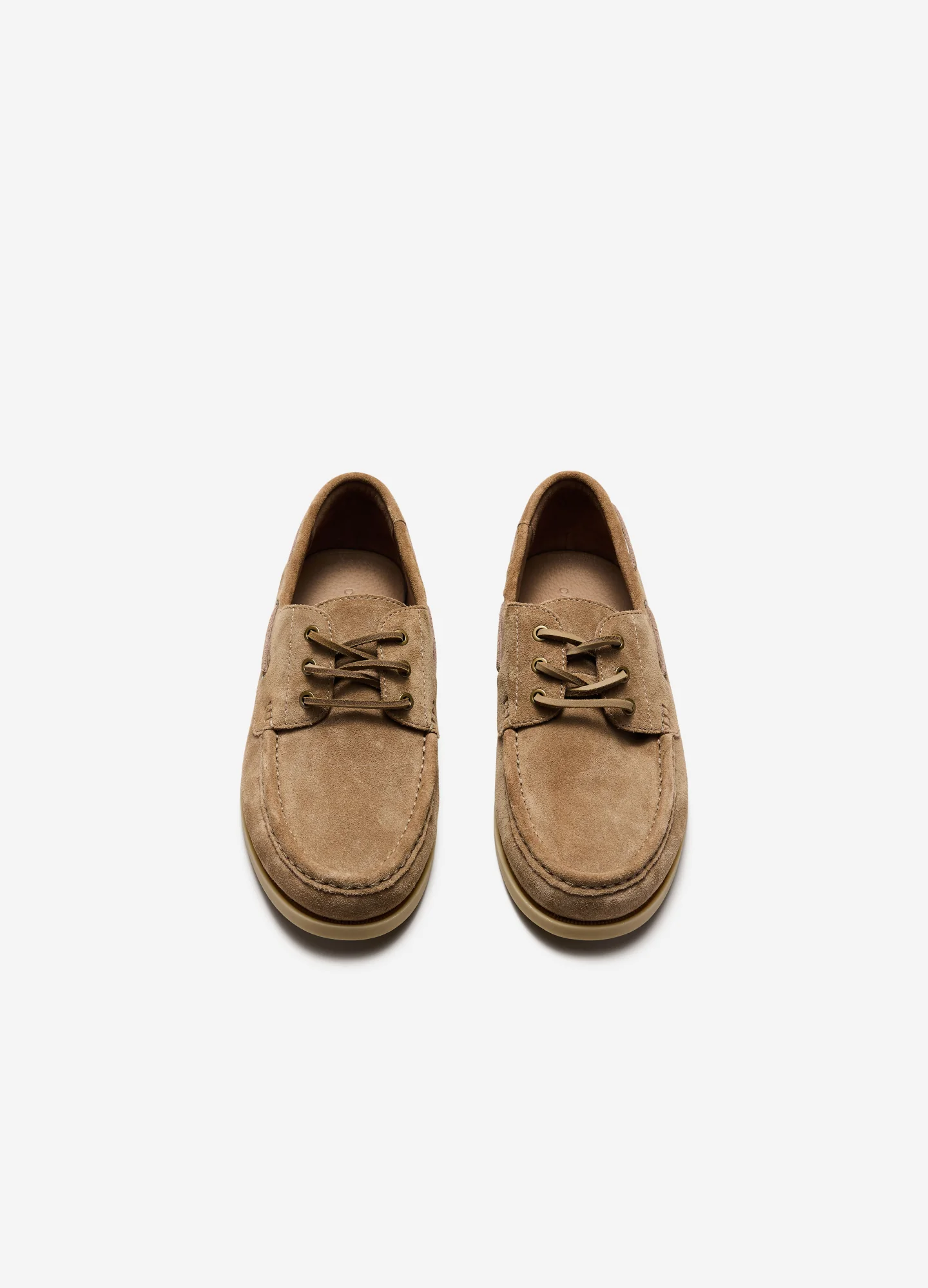 Suede Boat Shoe Stone - Image 2
