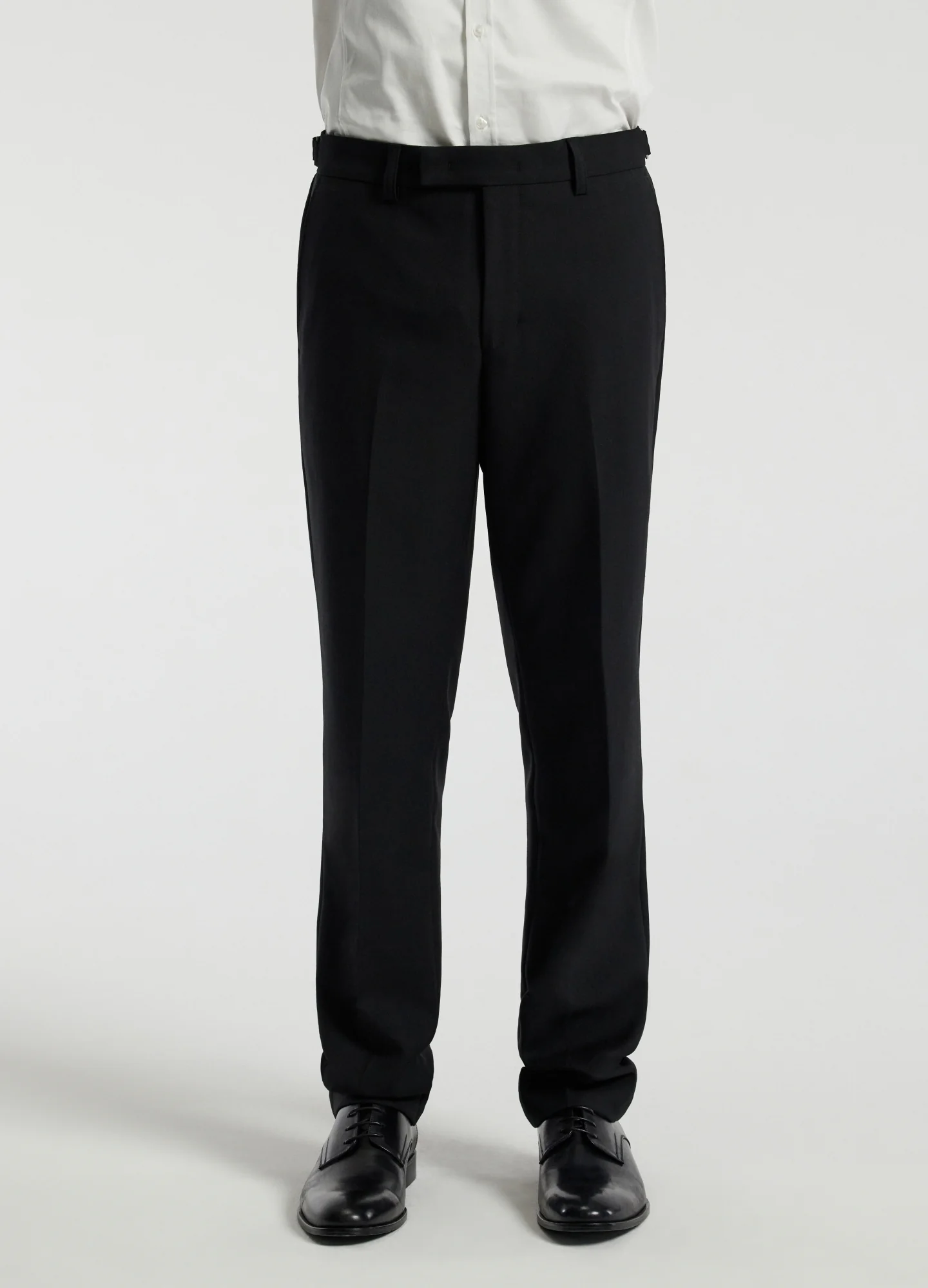 Tab Detail Wool Pants Black - Image 3