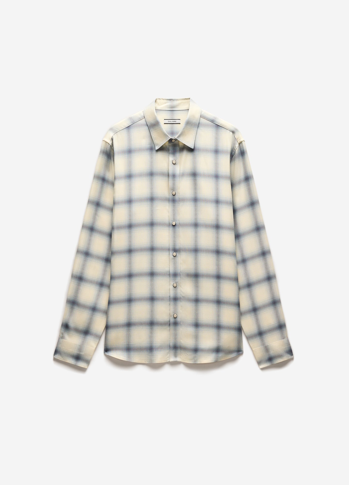 Tailored Check Long Sleeve Shirt Bone