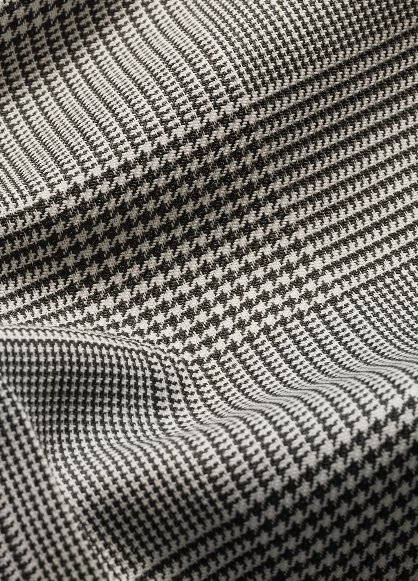 Tailored Check Wool Pants Mocha - Image 6