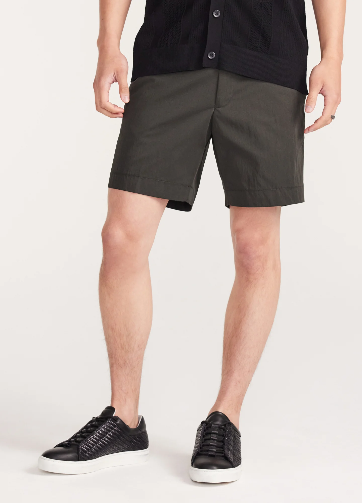 Tech Cotton Shorts Dark Green - Image 3