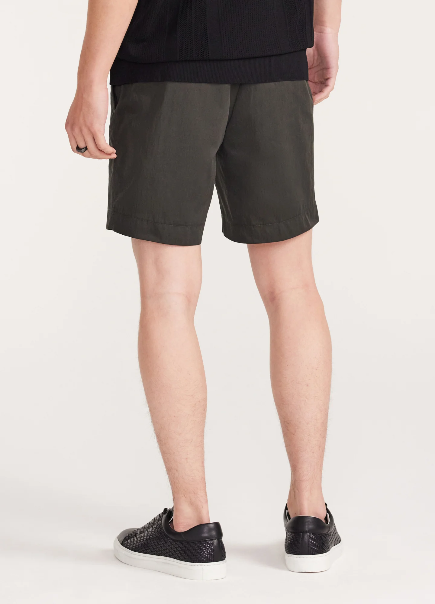 Tech Cotton Shorts Dark Green - Image 5