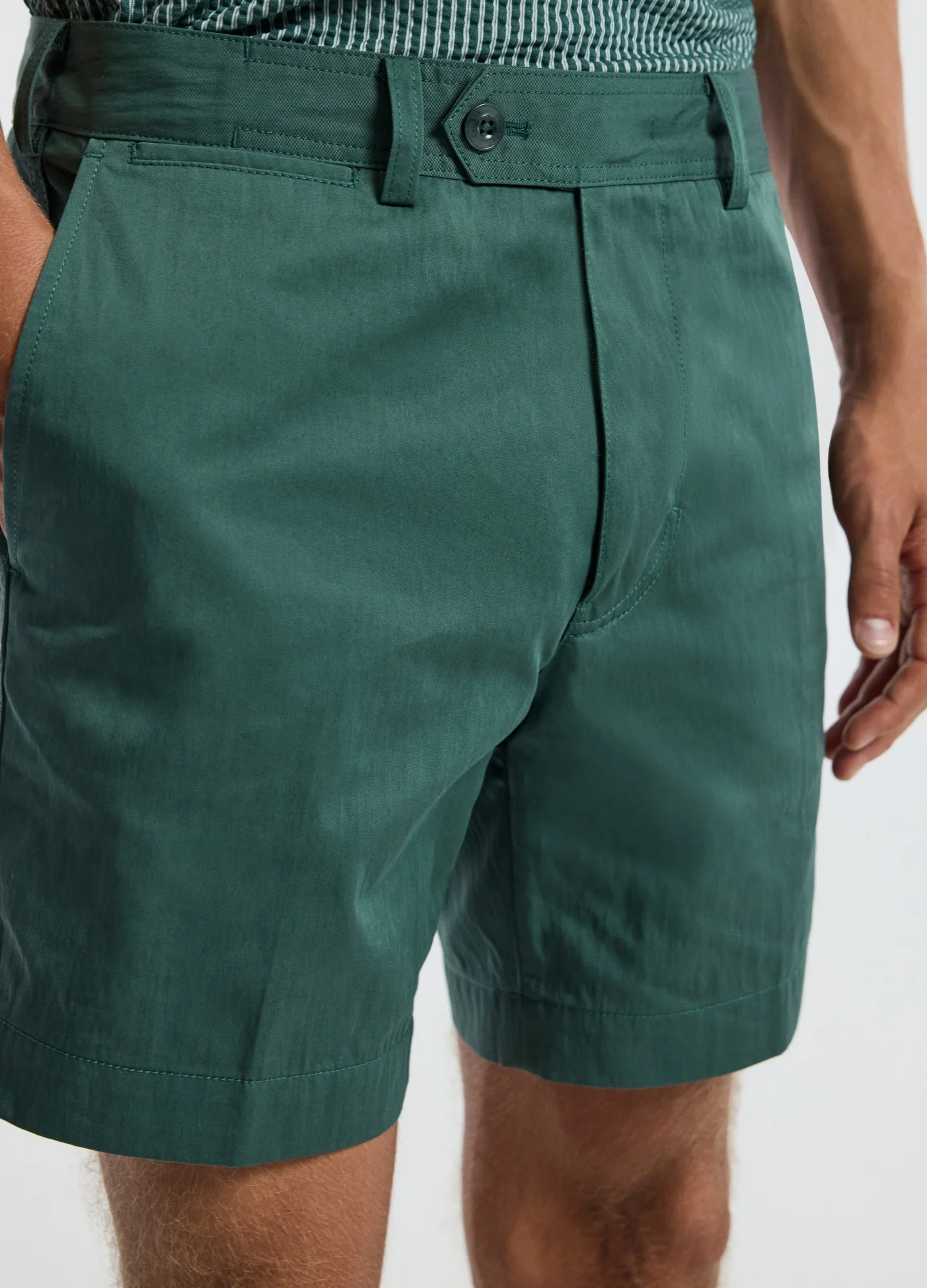 Tech Cotton Shorts Sea Green - Image 4