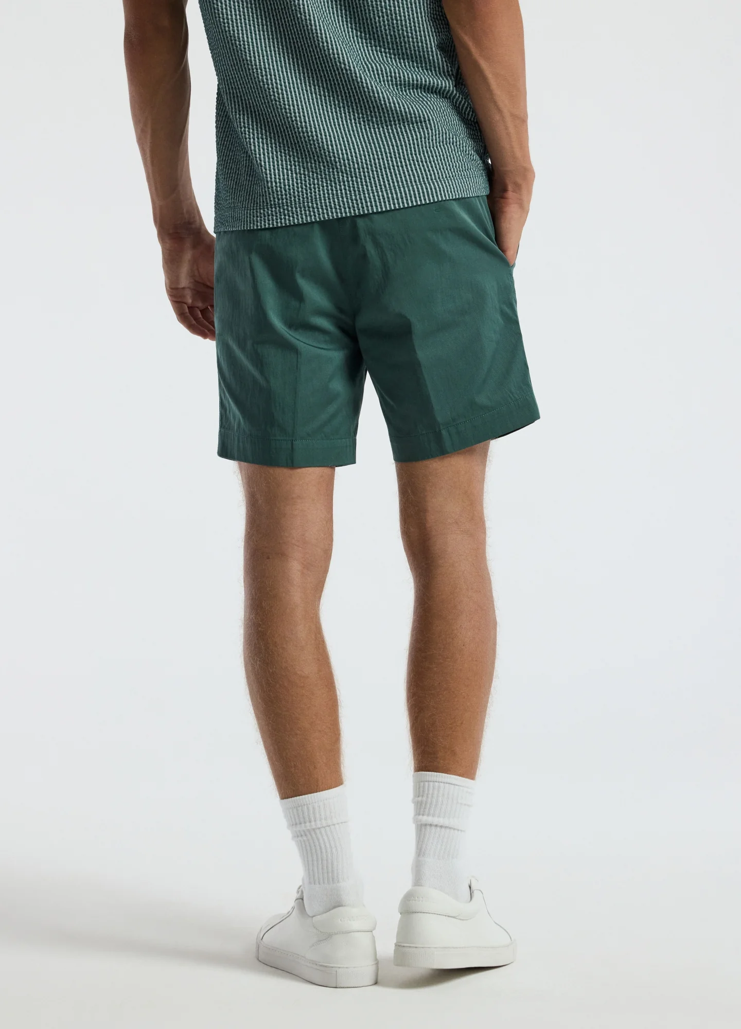 Tech Cotton Shorts Sea Green - Image 5