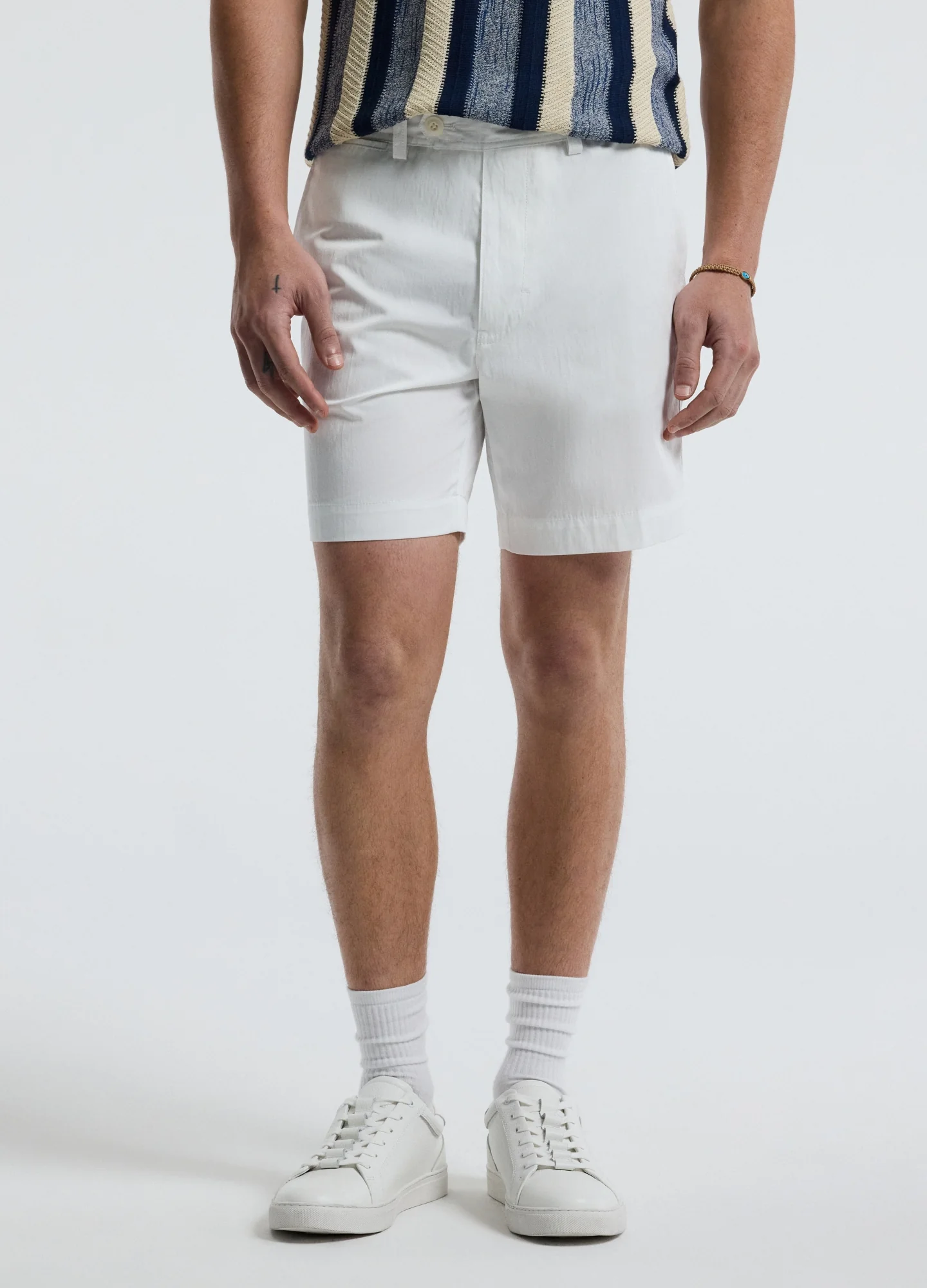 Tech Cotton Shorts White - Image 3