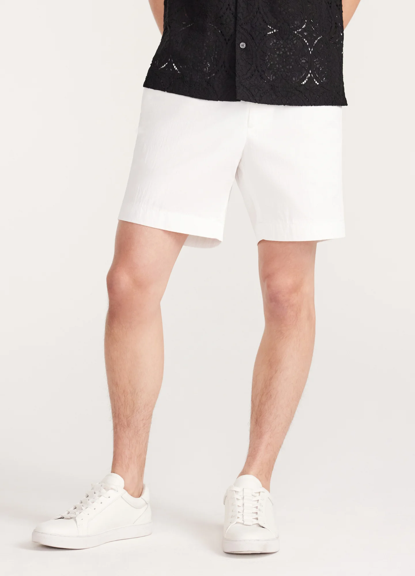 Tech Cotton Shorts White - Image 3