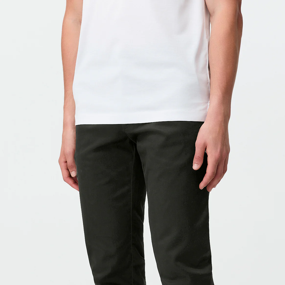 Tech Cotton Stretch Slim Pant Olive - Image 3