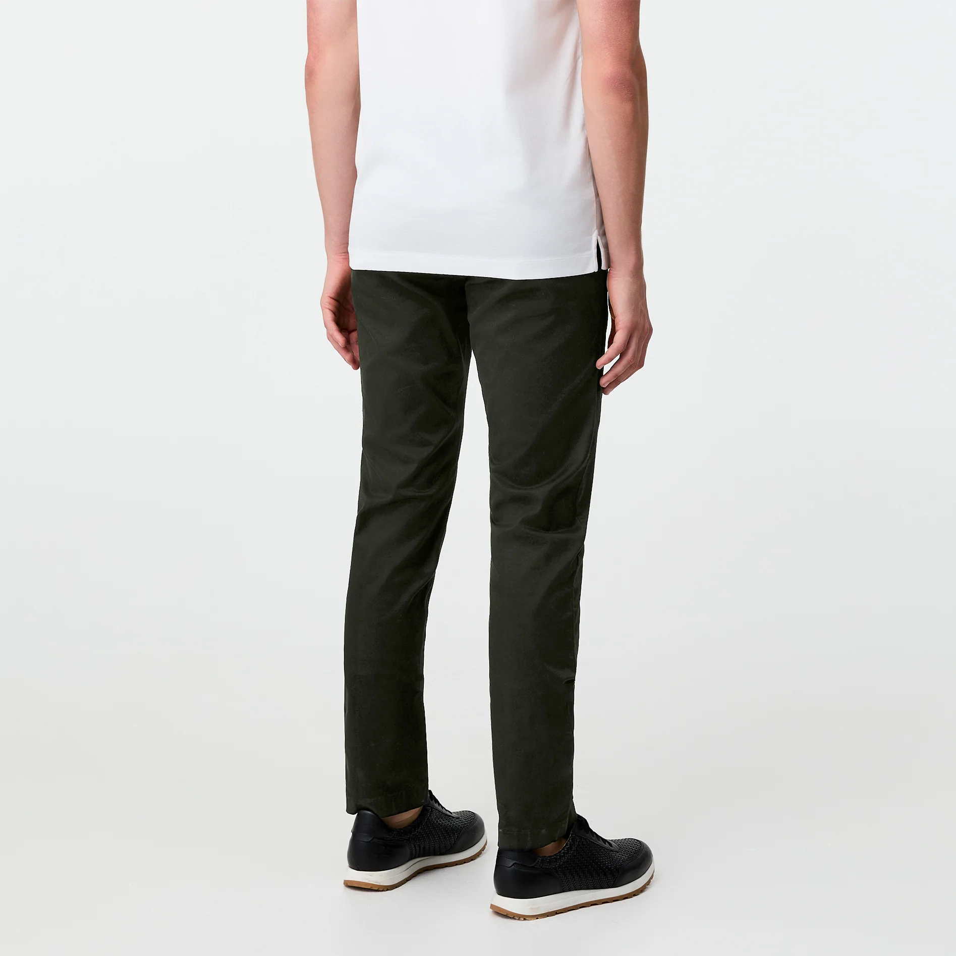 Tech Cotton Stretch Slim Pant Olive - Image 5