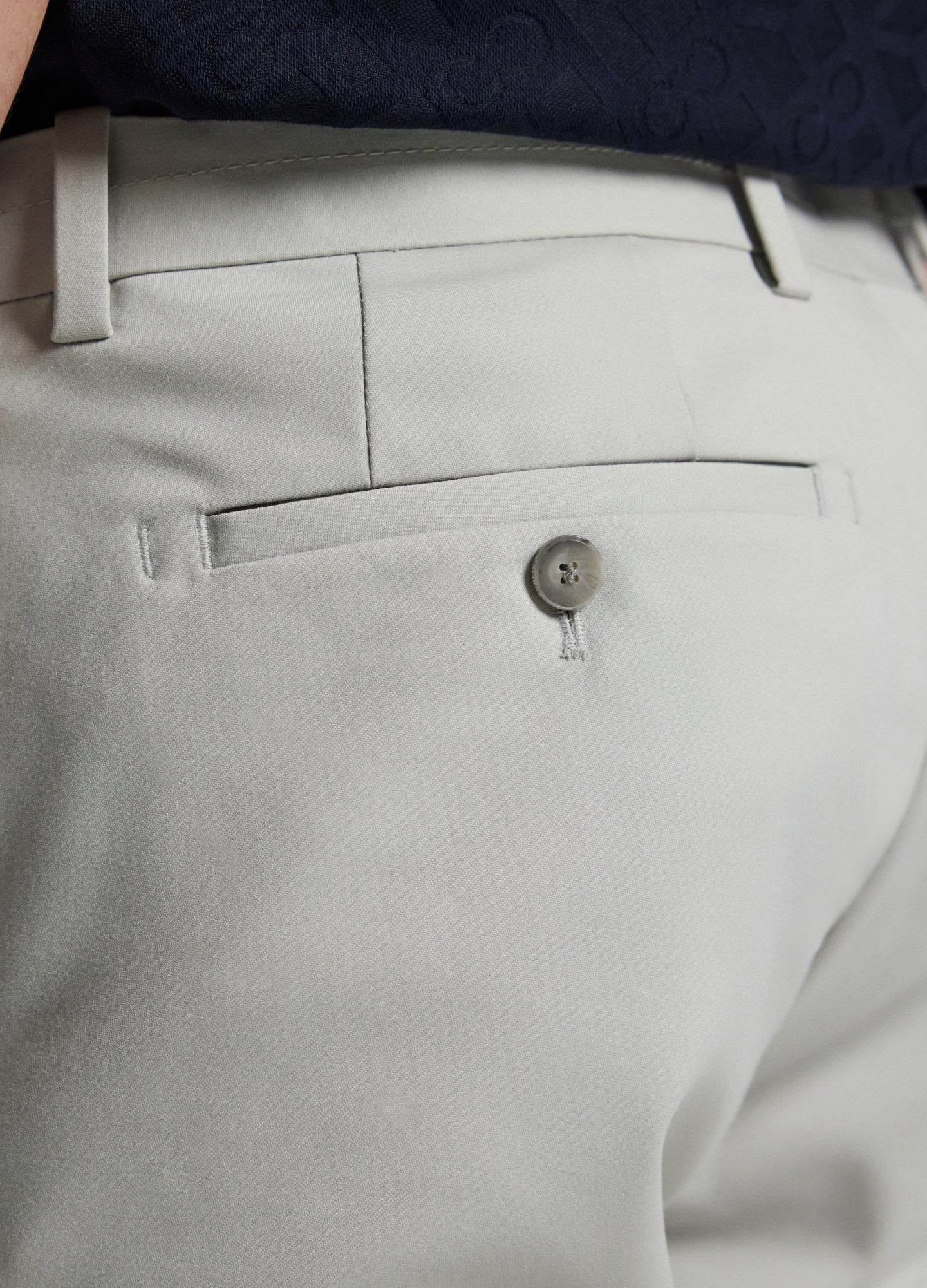 Tech Cotton Stretch Slim Pant Salt - Image 4