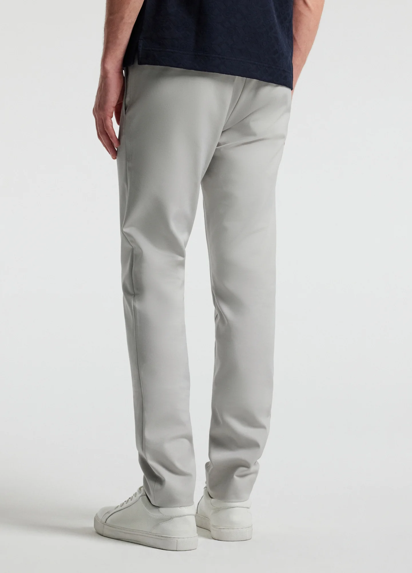 Tech Cotton Stretch Slim Pant Salt - Image 5