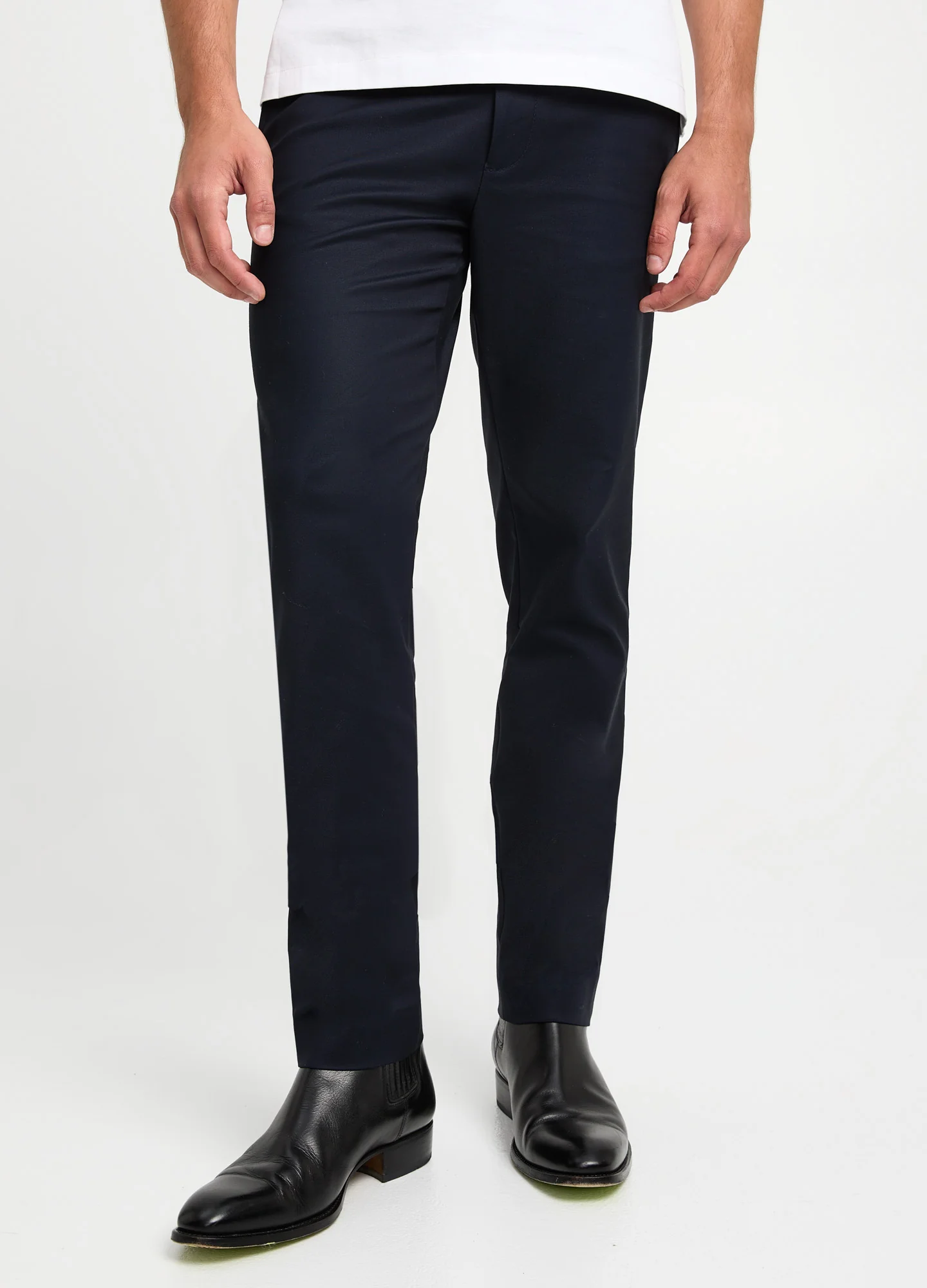 Tech Cotton Stretch Slim Pant Navy - Image 3