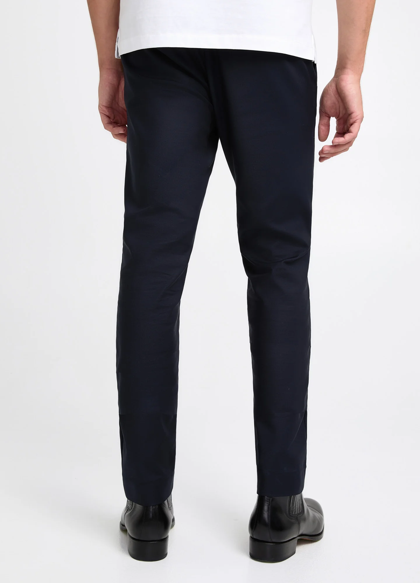 Tech Cotton Stretch Slim Pant Navy - Image 4