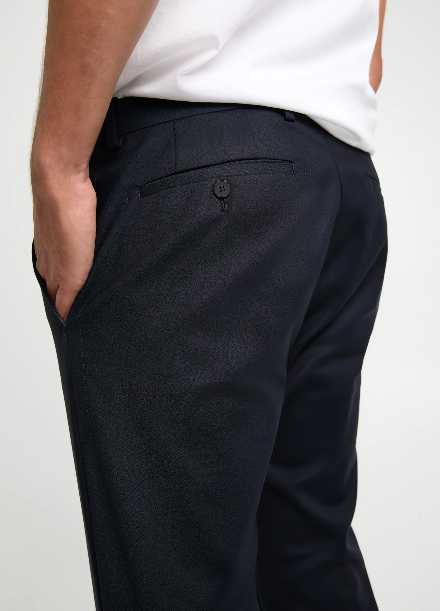 Tech Cotton Stretch Slim Pant Navy - Image 5